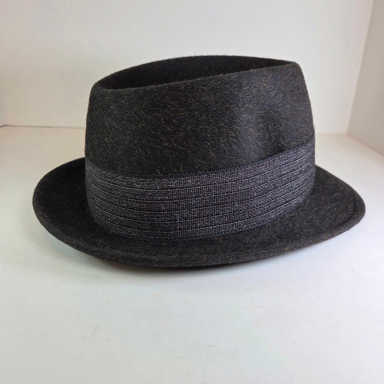 Vintage Stetson Royal De Luxe Pork Pie Hat Maurice Rothschild 6 7/8 Minneapolis