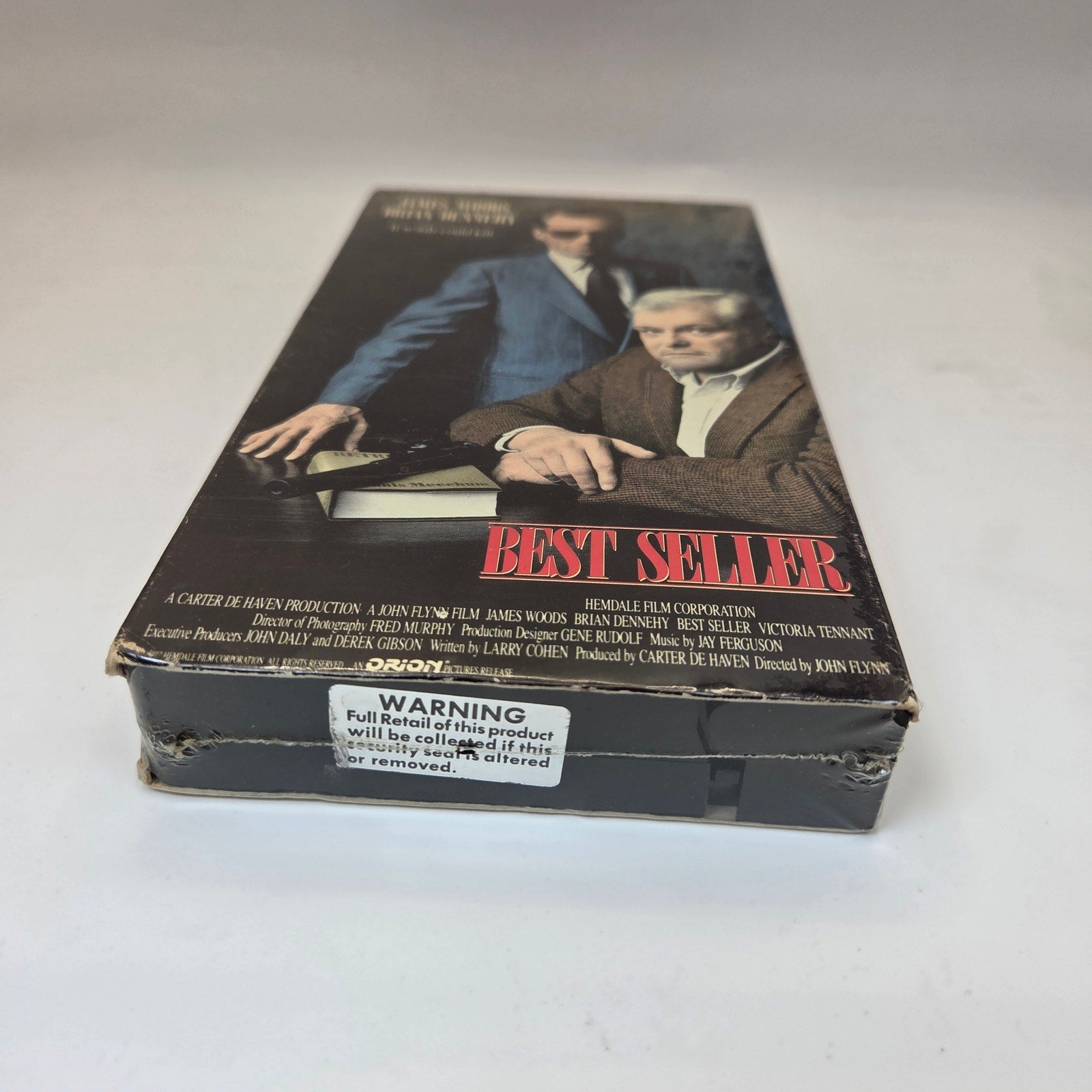 Best Seller Sealed VHS 1988 James Woods Brian Dennehy Orion Thriller