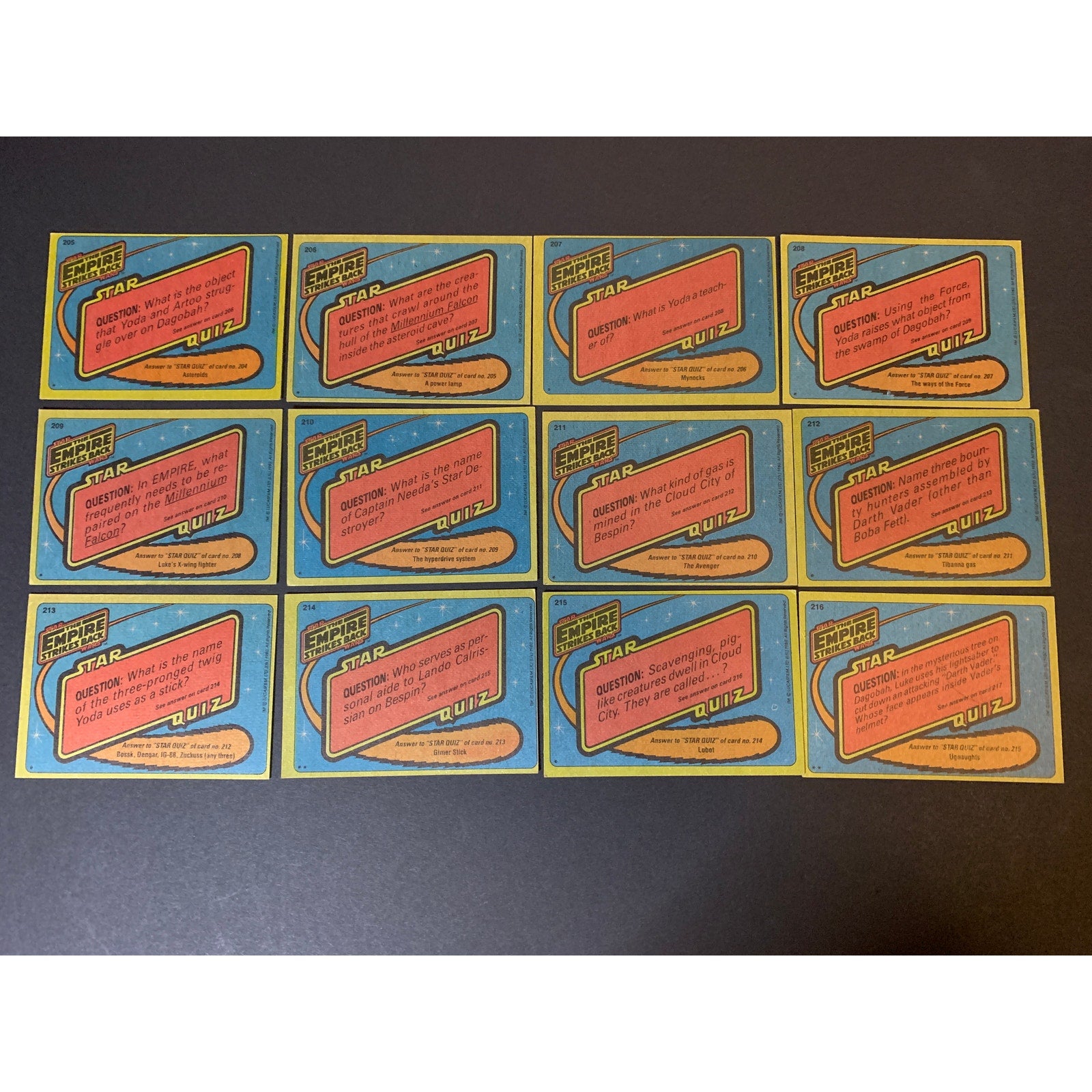1980 Topps Empire Strikes Back Series 2 Complete Card Set