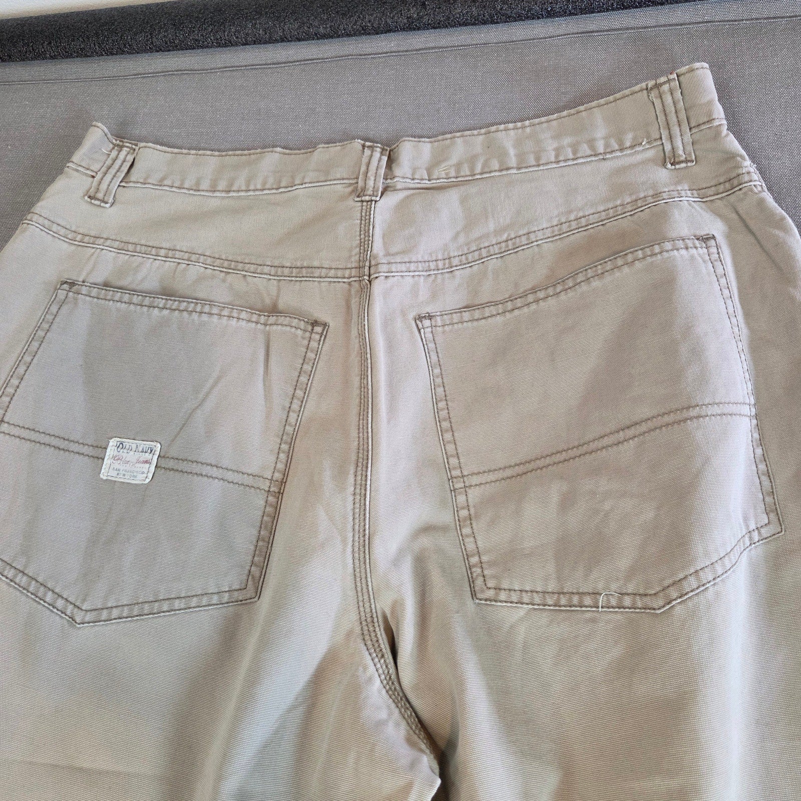 Old Navy Mechanic’s Workwear Pants 34x34 Khaki Cotton Vintage 2002