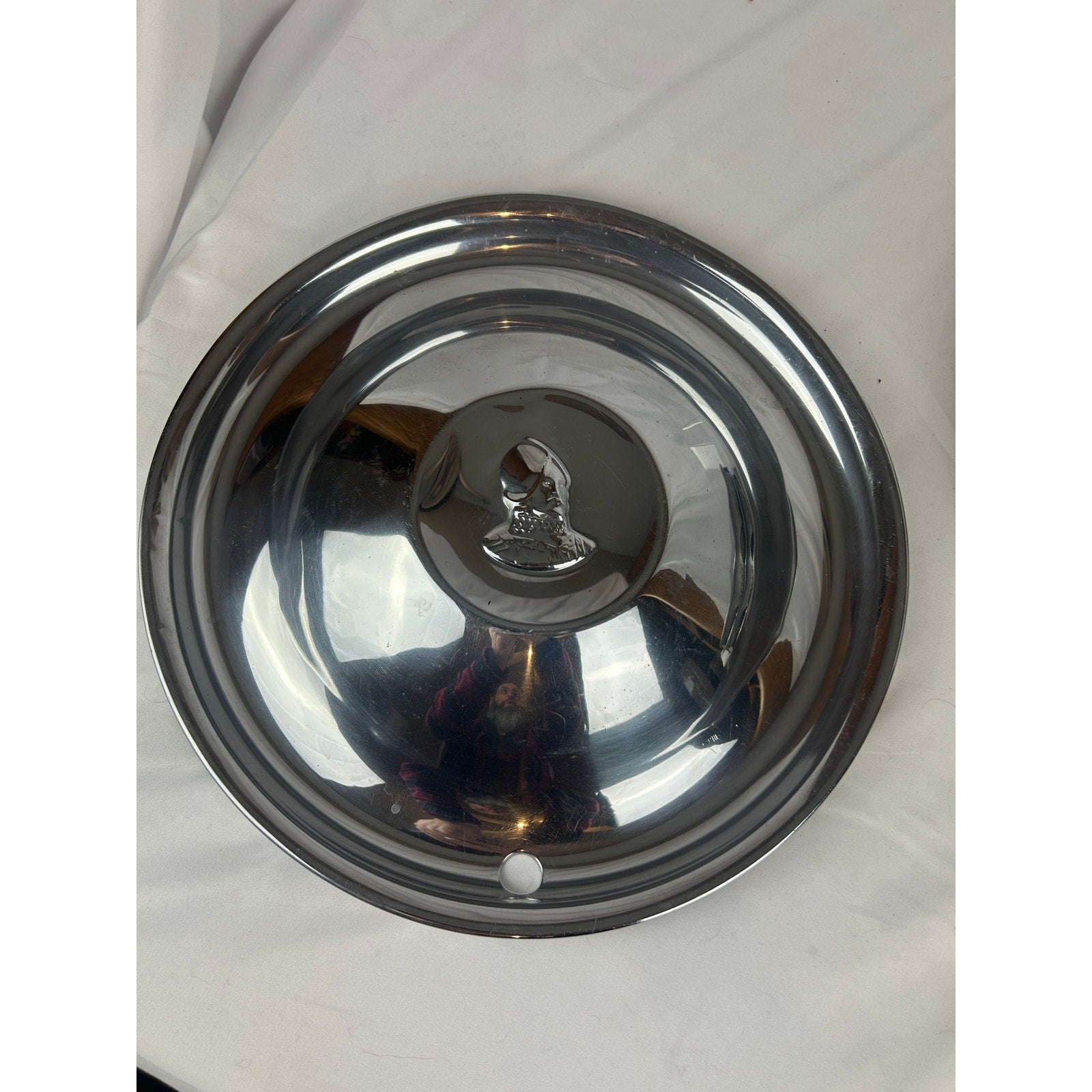 1951–1952 DeSoto Deluxe 15 Inch Chrome Hubcaps Set of 4 Vintage