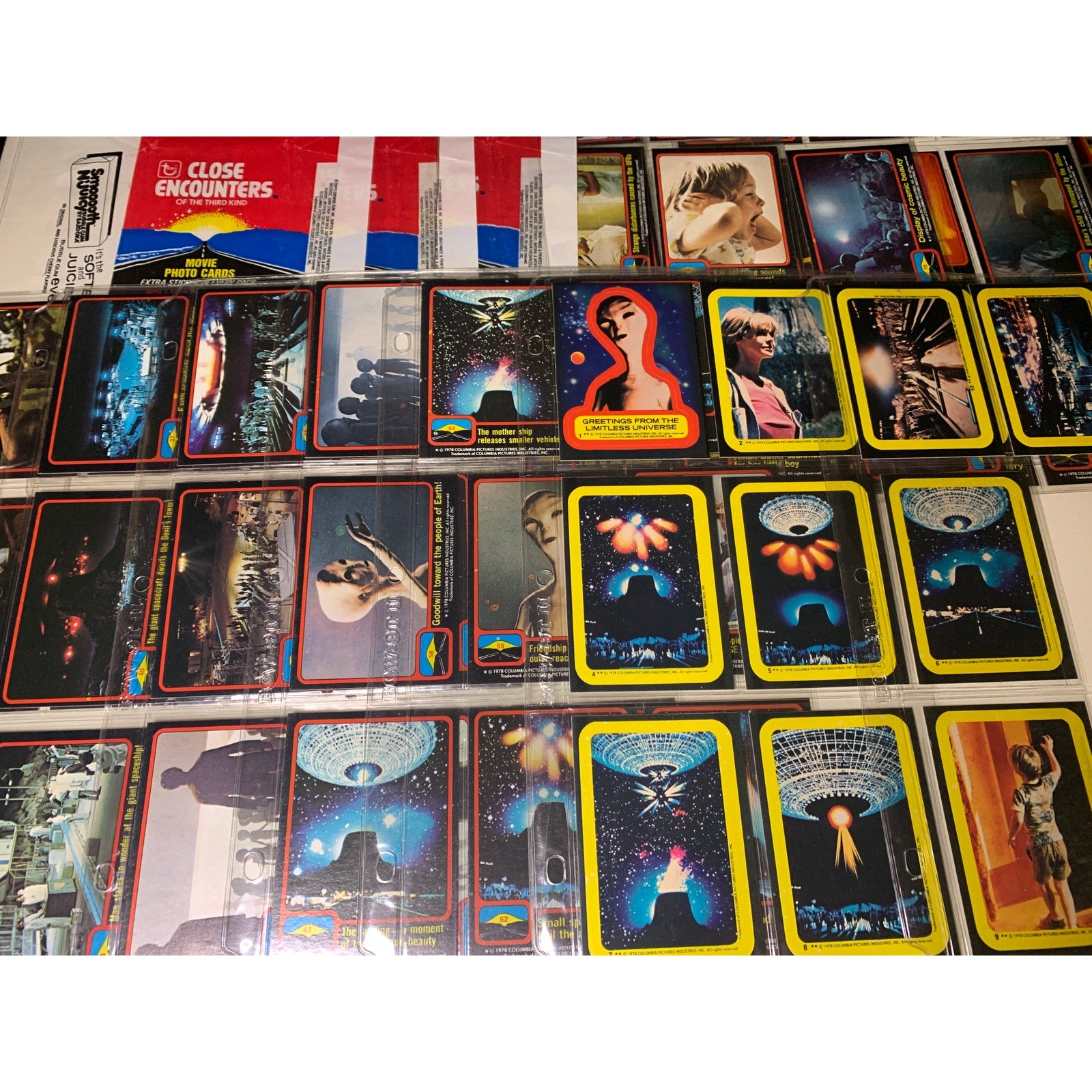 1978 Topps Close Encounters Of The Third Kind Card Set  + Stickers