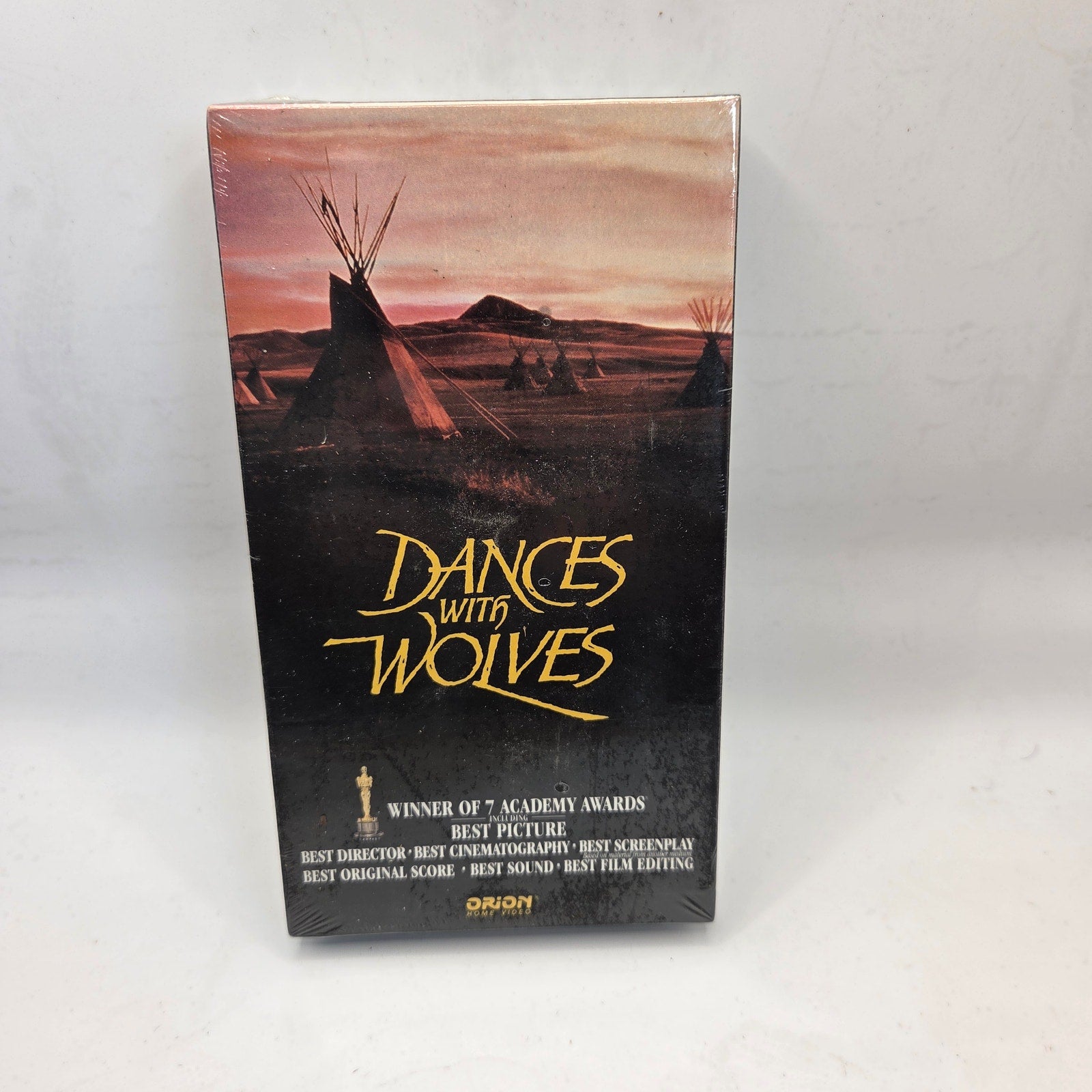 Dances With Wolves 1990 VHS Sealed Kevin Costner Orion Home Video New
