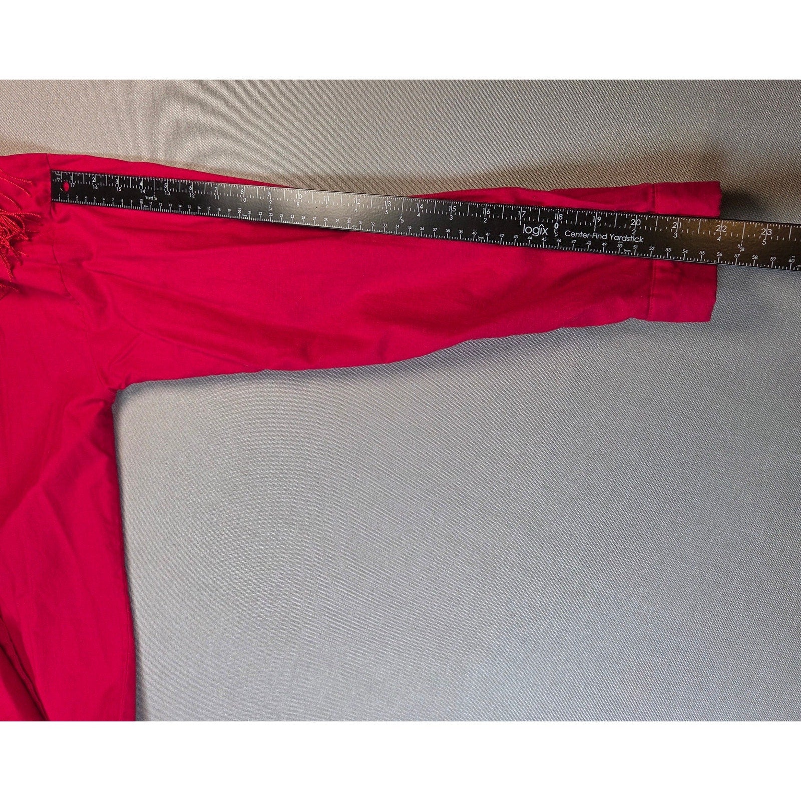 Sas'sa LTD Vintage Western Fringe Button Front Shirt USA Made Womens Red
