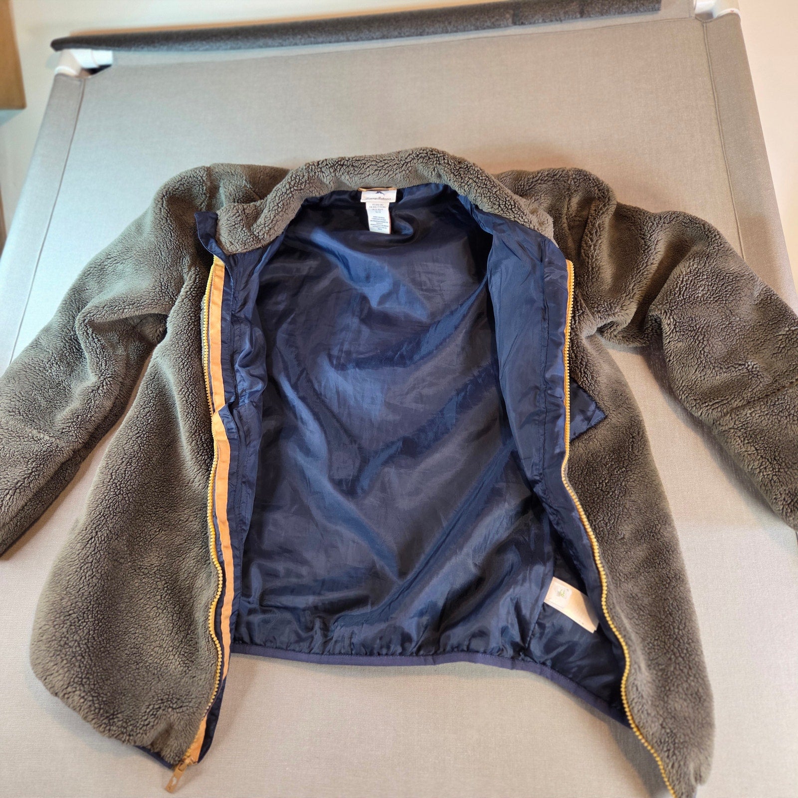 Tommy Bahama Girls XXL (16) Fleece Jacket – Green Blue Yellow, Full Zip