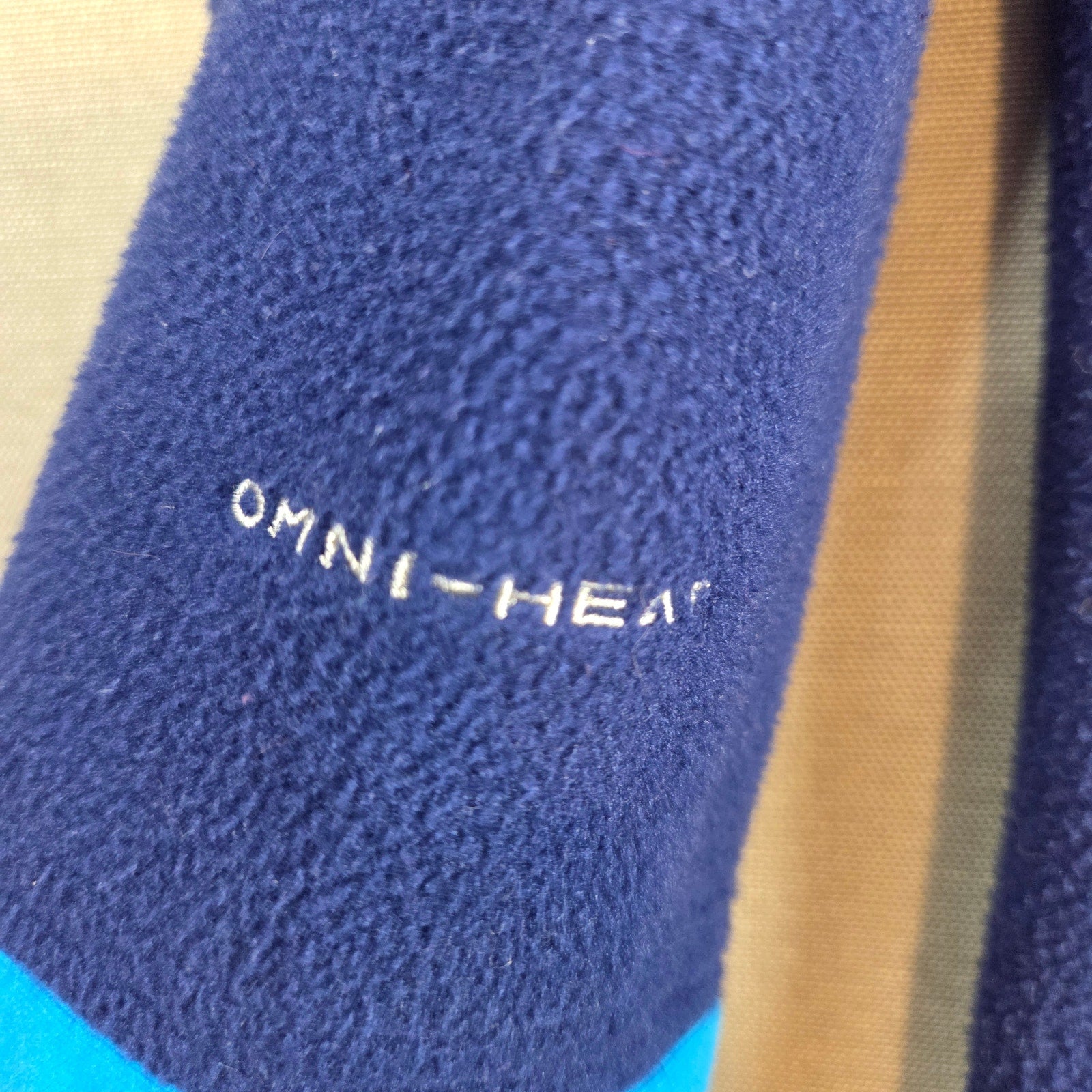 Columbia Omni-Heat 1/4 Zip Pullover Blue Mens Large Approx No Size Tag