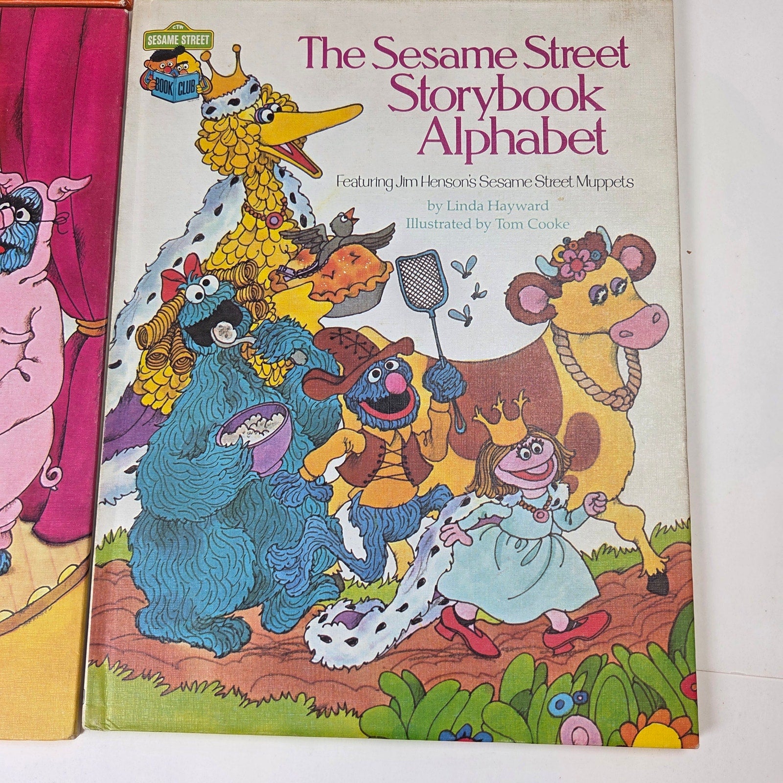 Sesame Street Book Club Grover Hardcover Book Lot 5 Vintage 1980s CTW