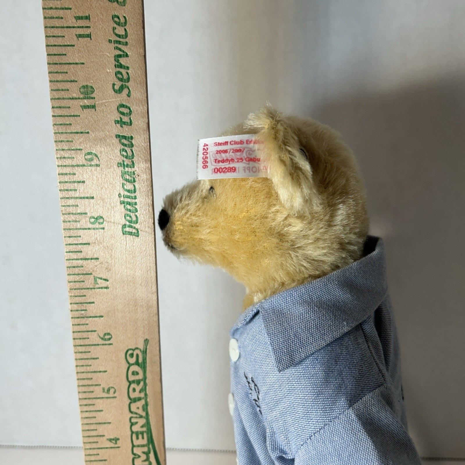 Steiff Zodiac Aries Bear Leontine 30.03.1991 9" Ltd Edition w/ Shirt & Tags