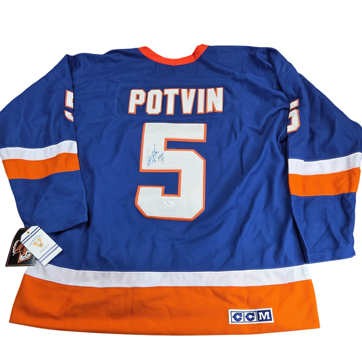 CCM Denis Potvin Signed New York Islanders Jersey HOF 91 JSA NWT Size 52