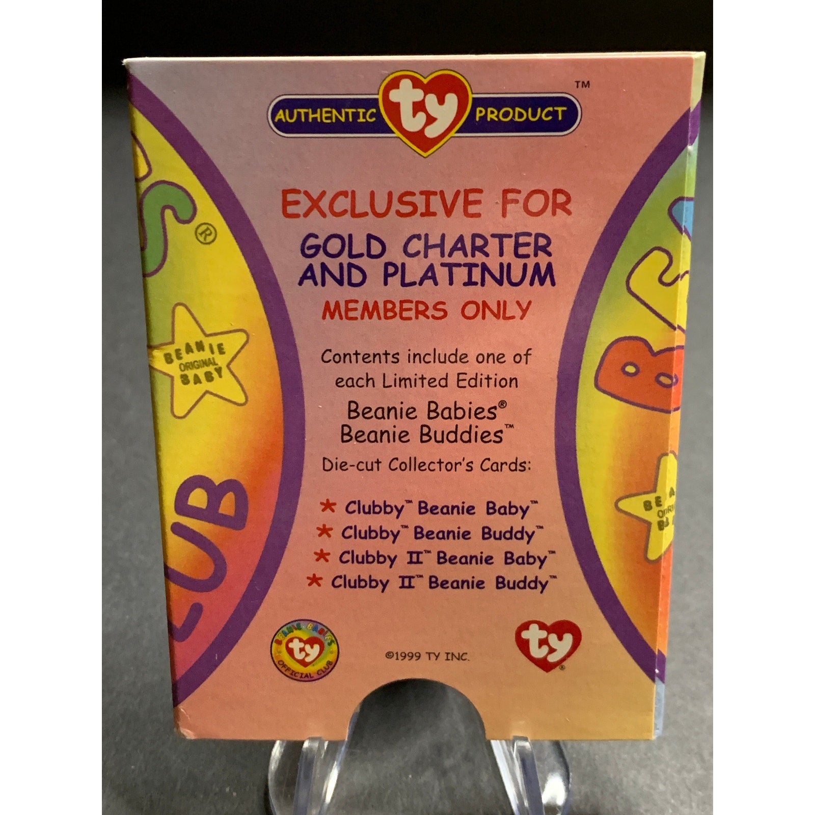 1999 Ty Beanie Babies Collector's Cards for Members Only