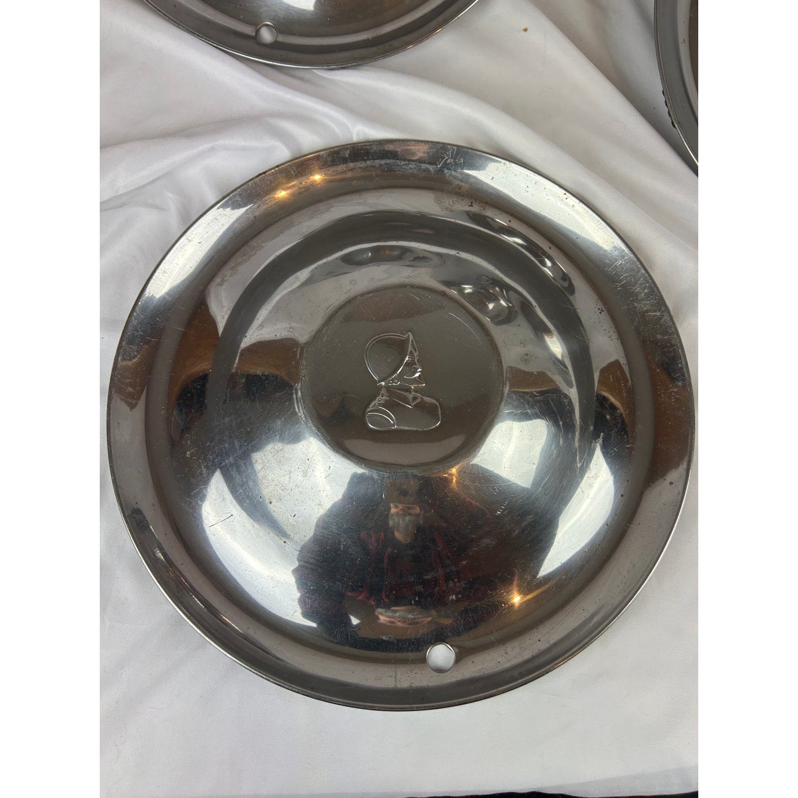 1951–1954 DeSoto 15" Chrome Wheel Covers Hubcaps Set of 4 Vintage
