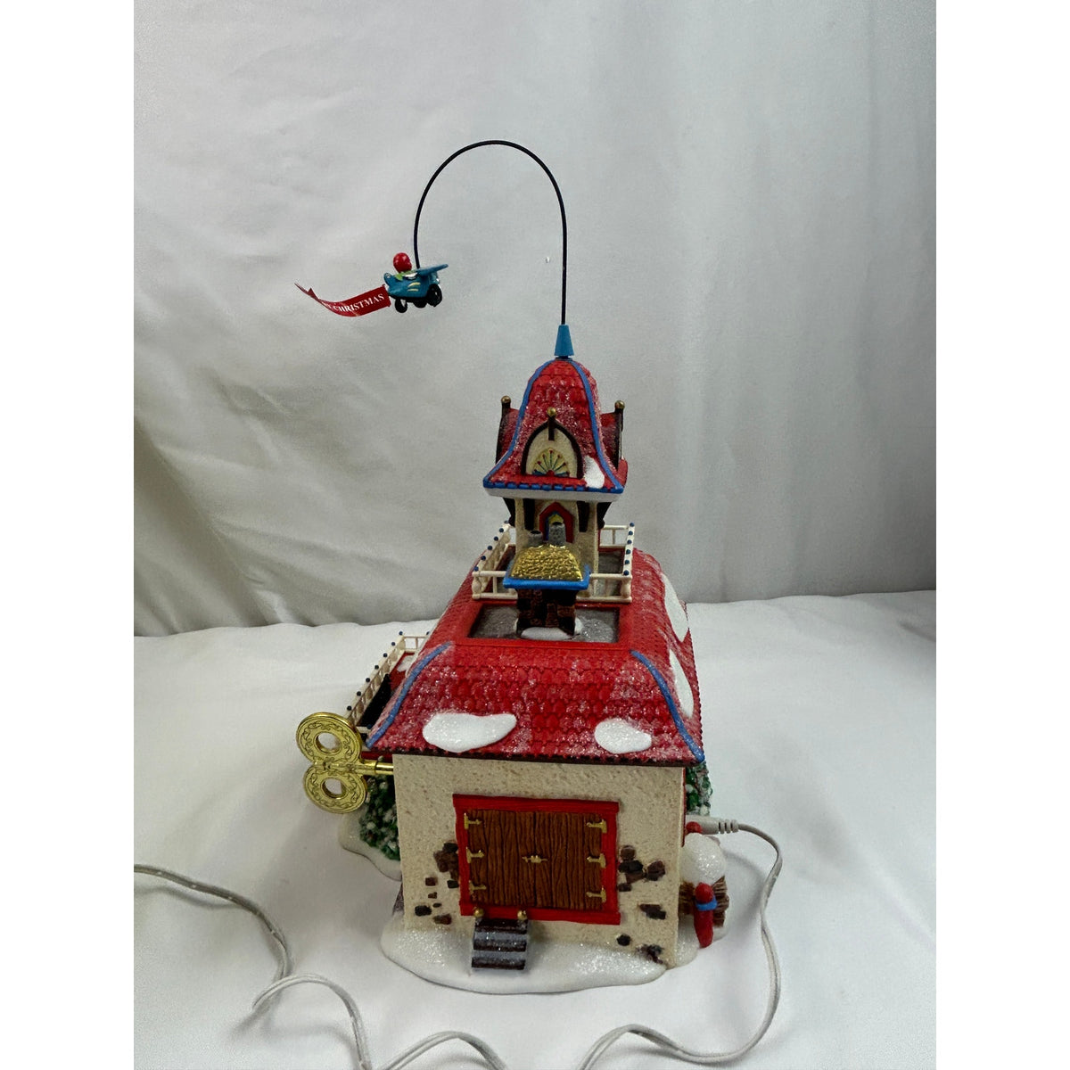Department 56 Checking It Twice Wind-Up Toys 56757 North Pole Set 2003 Working
