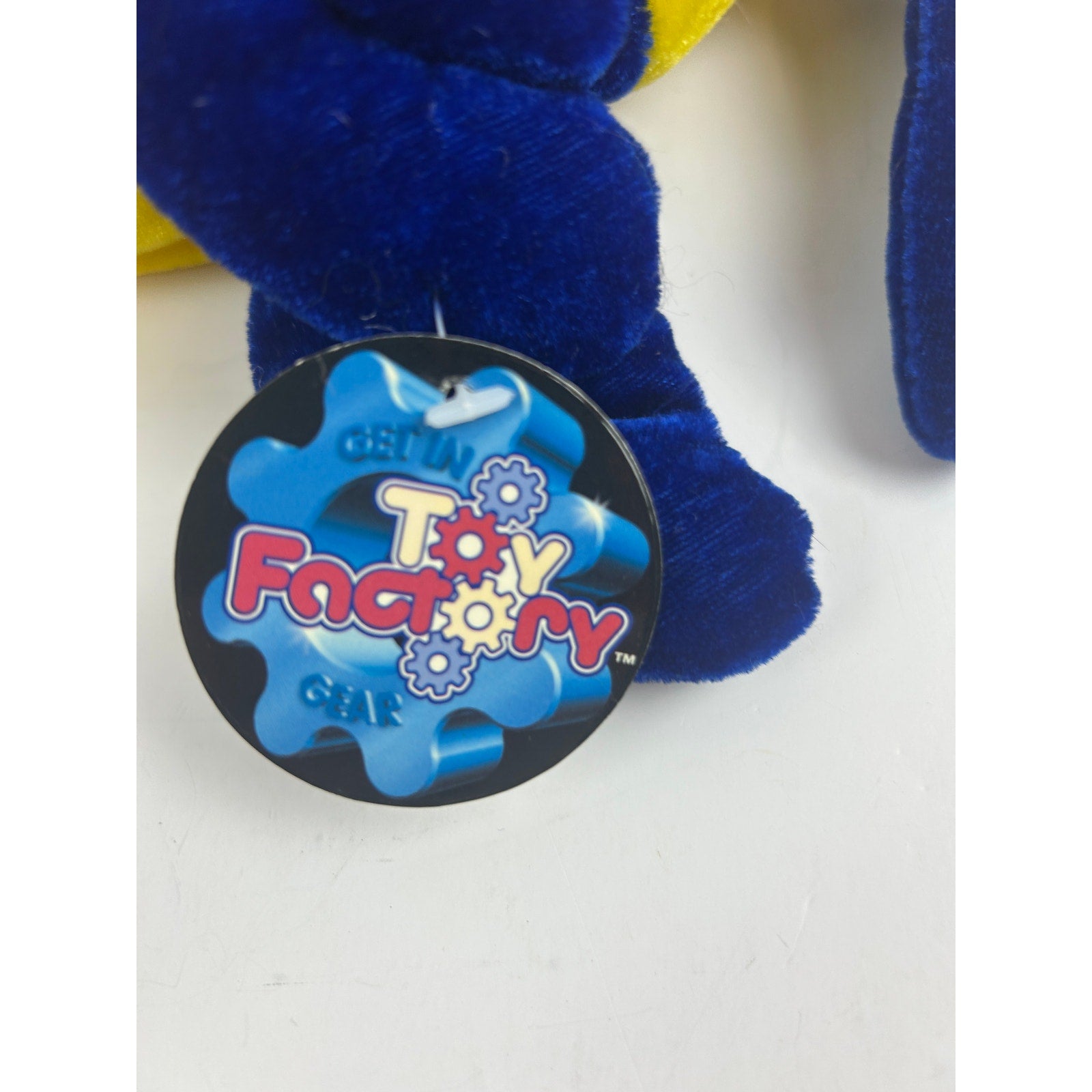 Toy Factory Multicolor Fish Plush Blue Yellow Red 14" Stuffed Animal