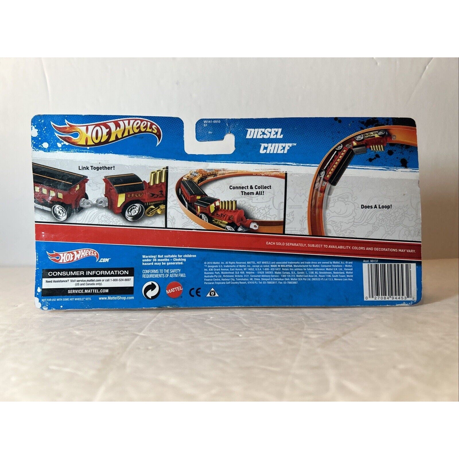Hot Wheels Diesel Chief Connectible Bus Car Set Diecast NIB Mattel 2010