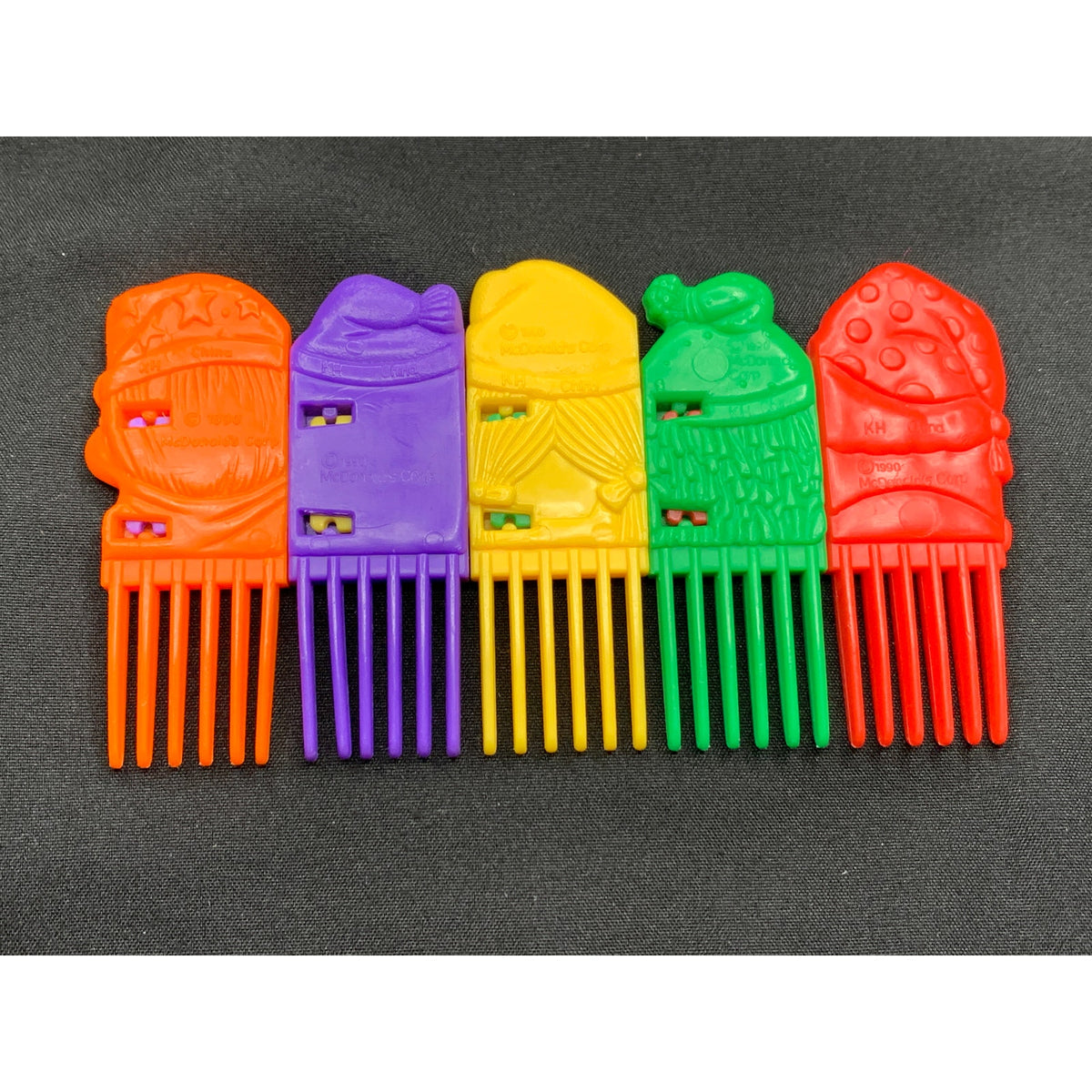 1990 McDonald's Good Morning Happy Meal McDonaldland Connectible Comb Complete