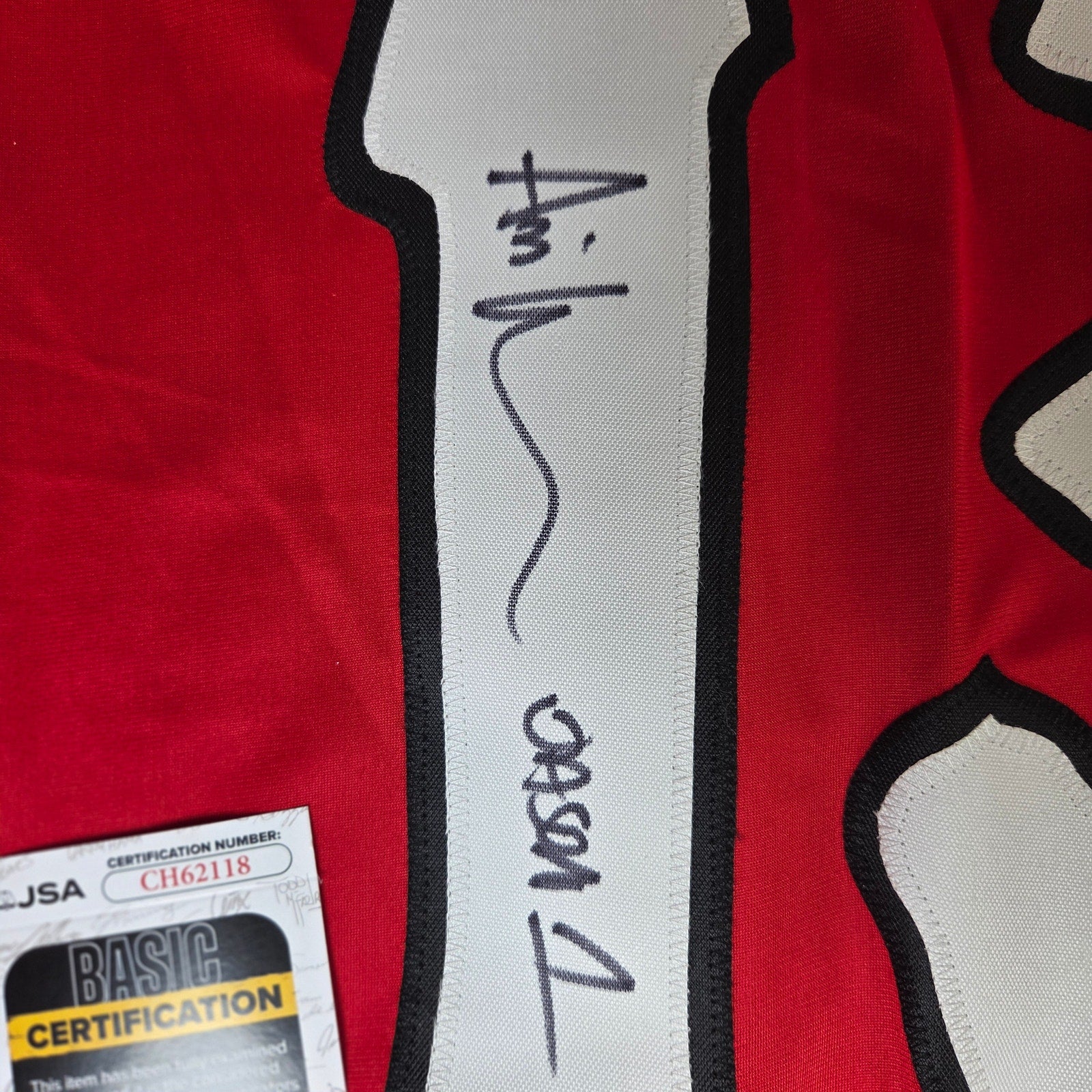 Ari Lehman Jason 1 Signed Jason Voorhees Hockey Jersey JSA COA XL Custom Red