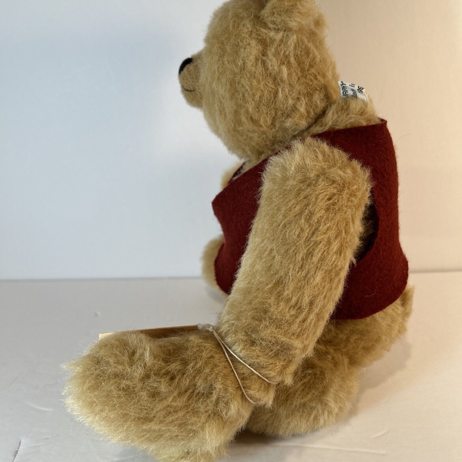 1995 Pat Murphy Bear "Silly Olde Bear" 16" Mohair Artist Signed USA Vest Rare