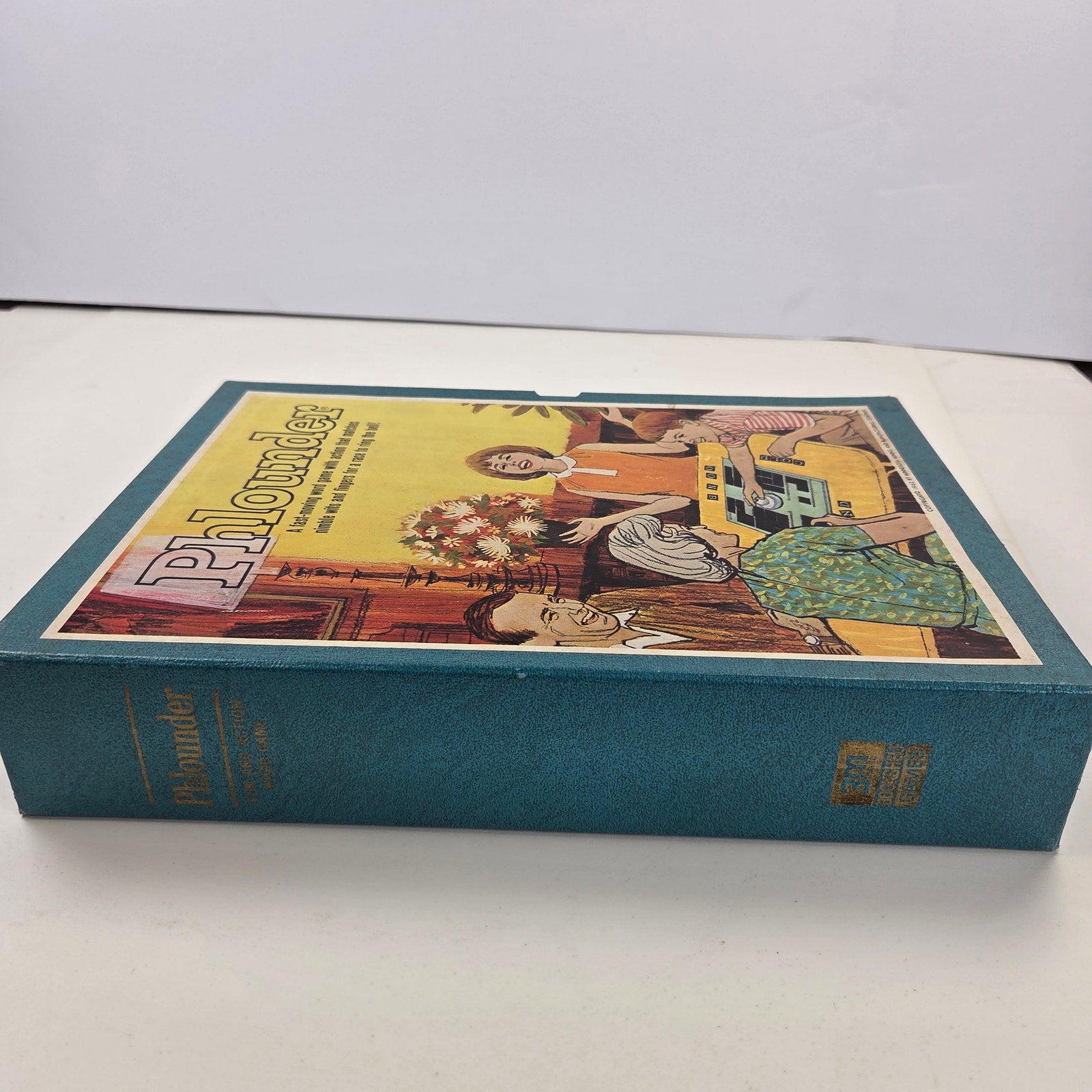 Vintage 1962 Phlounder 3M Bookshelf Board Game 100% Complete Clean Interior