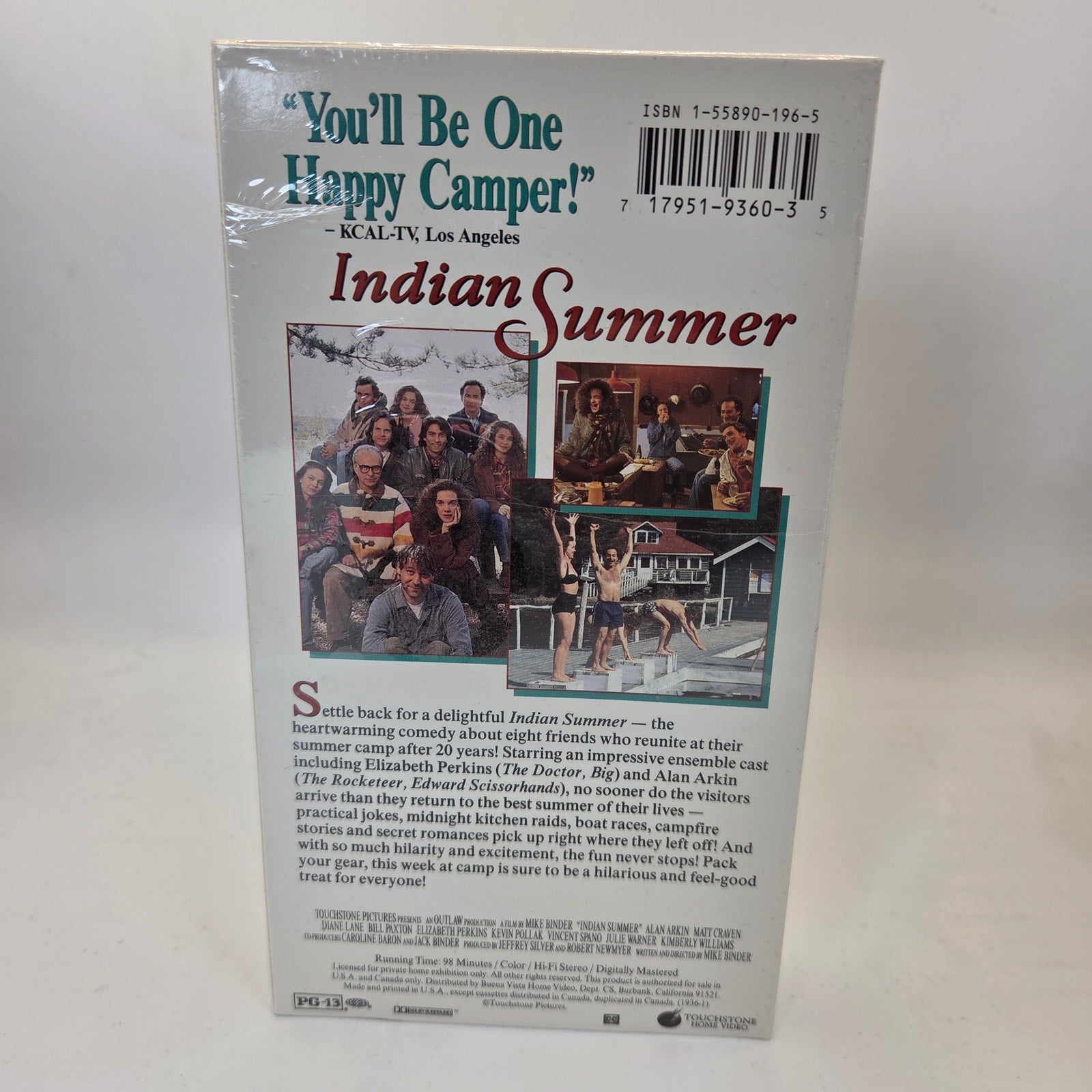 Indian Summer VHS Factory Sealed 1993 Touchstone Alan Arkin Diane Lane Movie