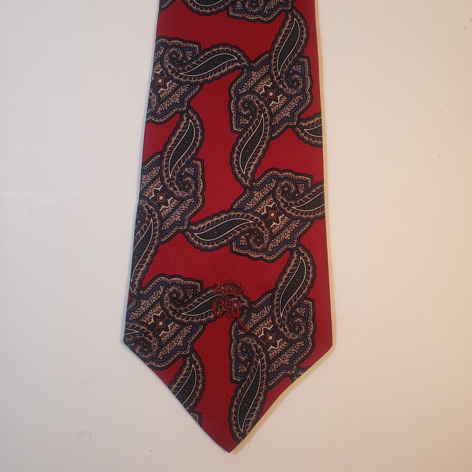 Countess Mara New York Red Paisley Tie