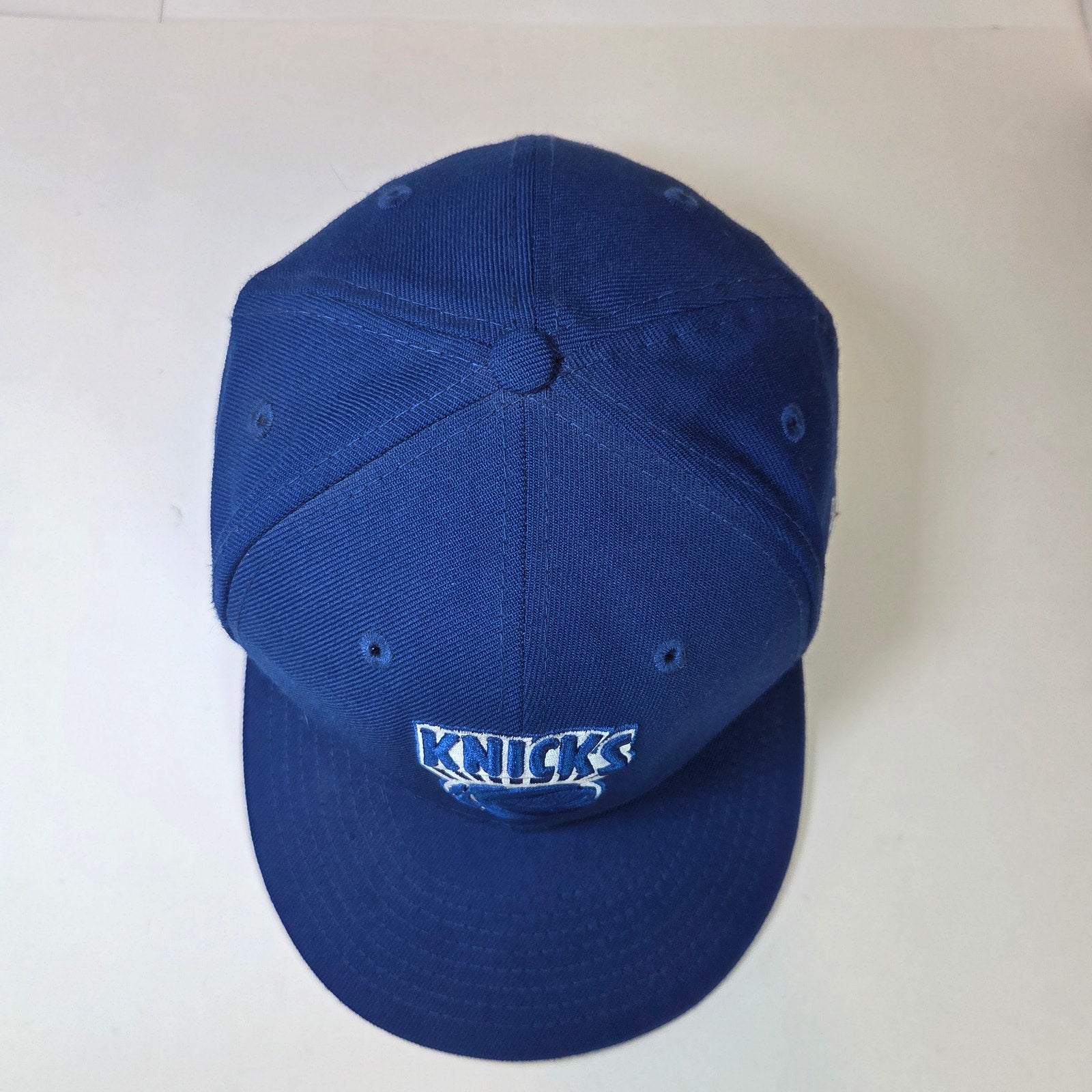 New Era 59FIFTY NY Knicks Hardwood Classics Blue Fitted Hat 7 5/8 Wool NBA