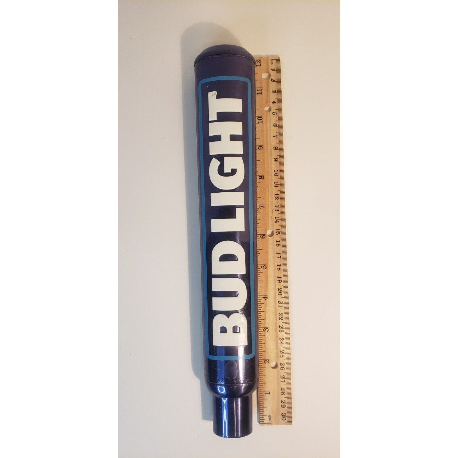Bud Light Aluminum Blue Logo Beer Tap Handle 12” Tall