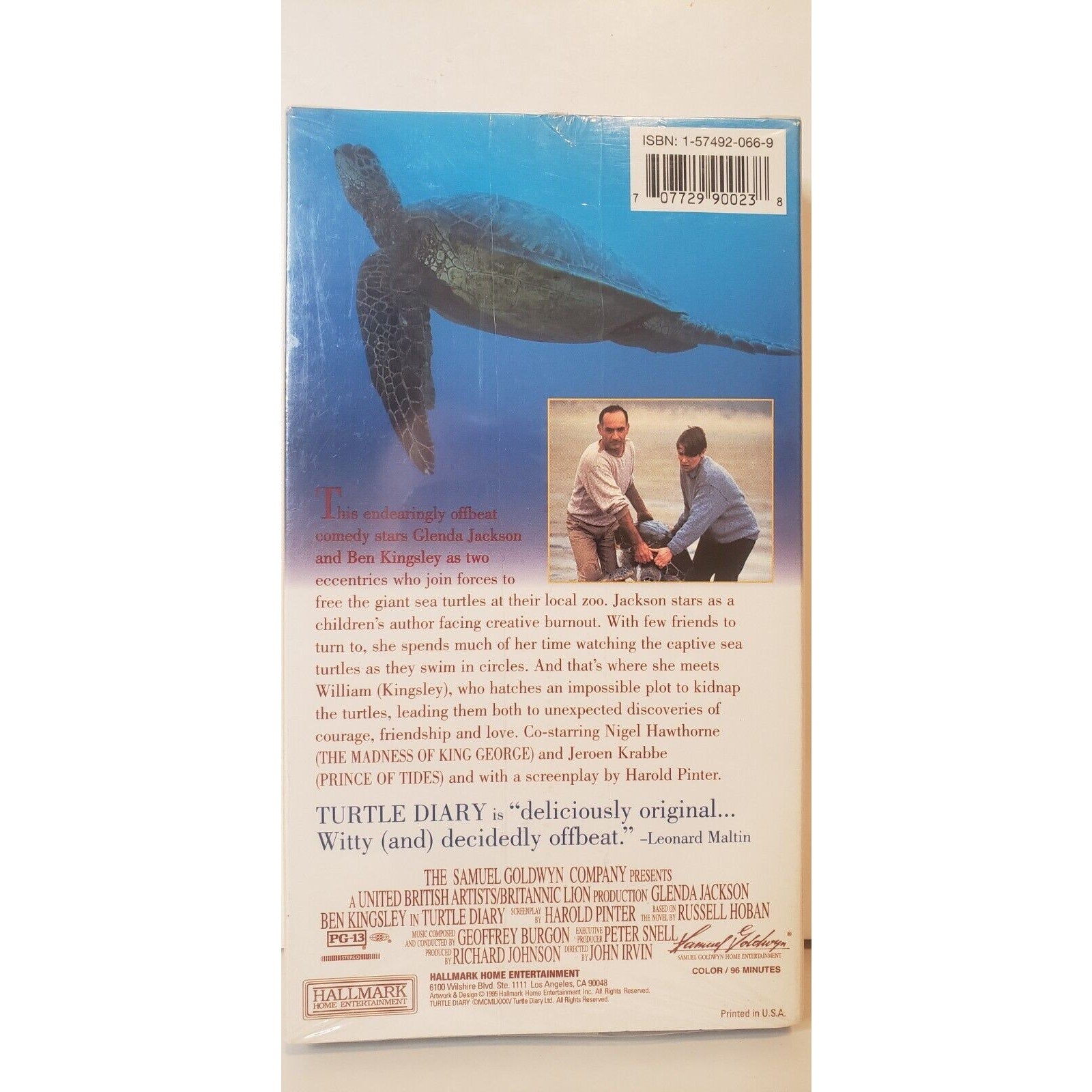 Turtle Diary VHS New Sealed Ben Kingsley