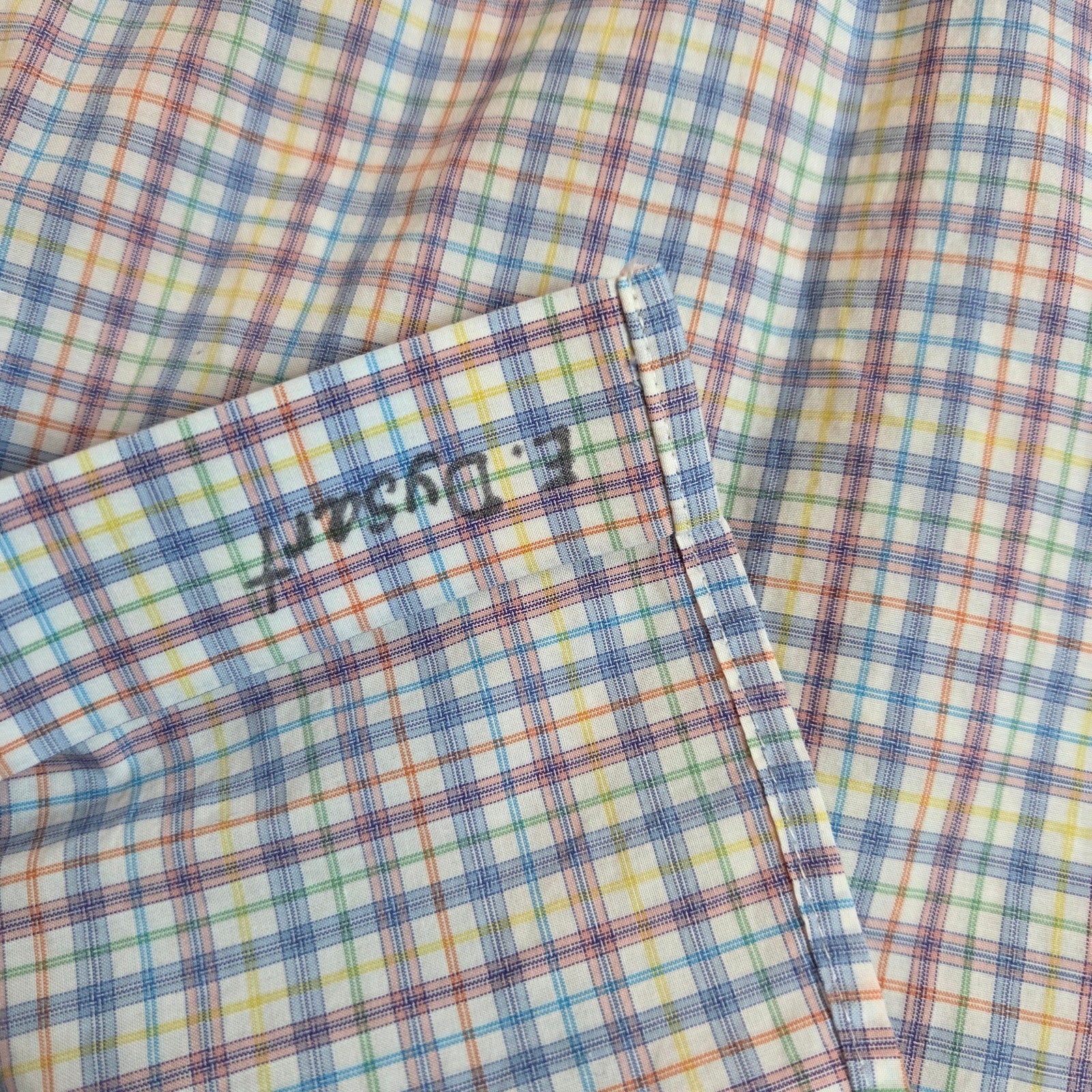 Peter Millar Plaid Button Down Shirt Men’s Size M 100% Cotton Long Sleeve
