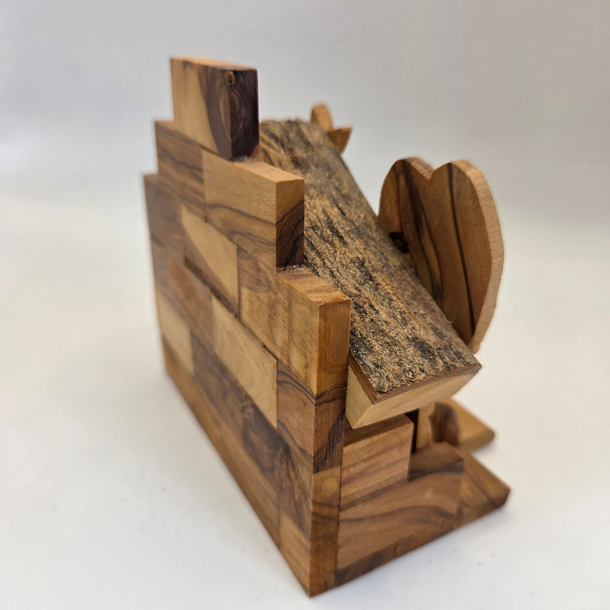Hand Carved Olive Wood Nativity Scene Made in Israel G&G International Box
