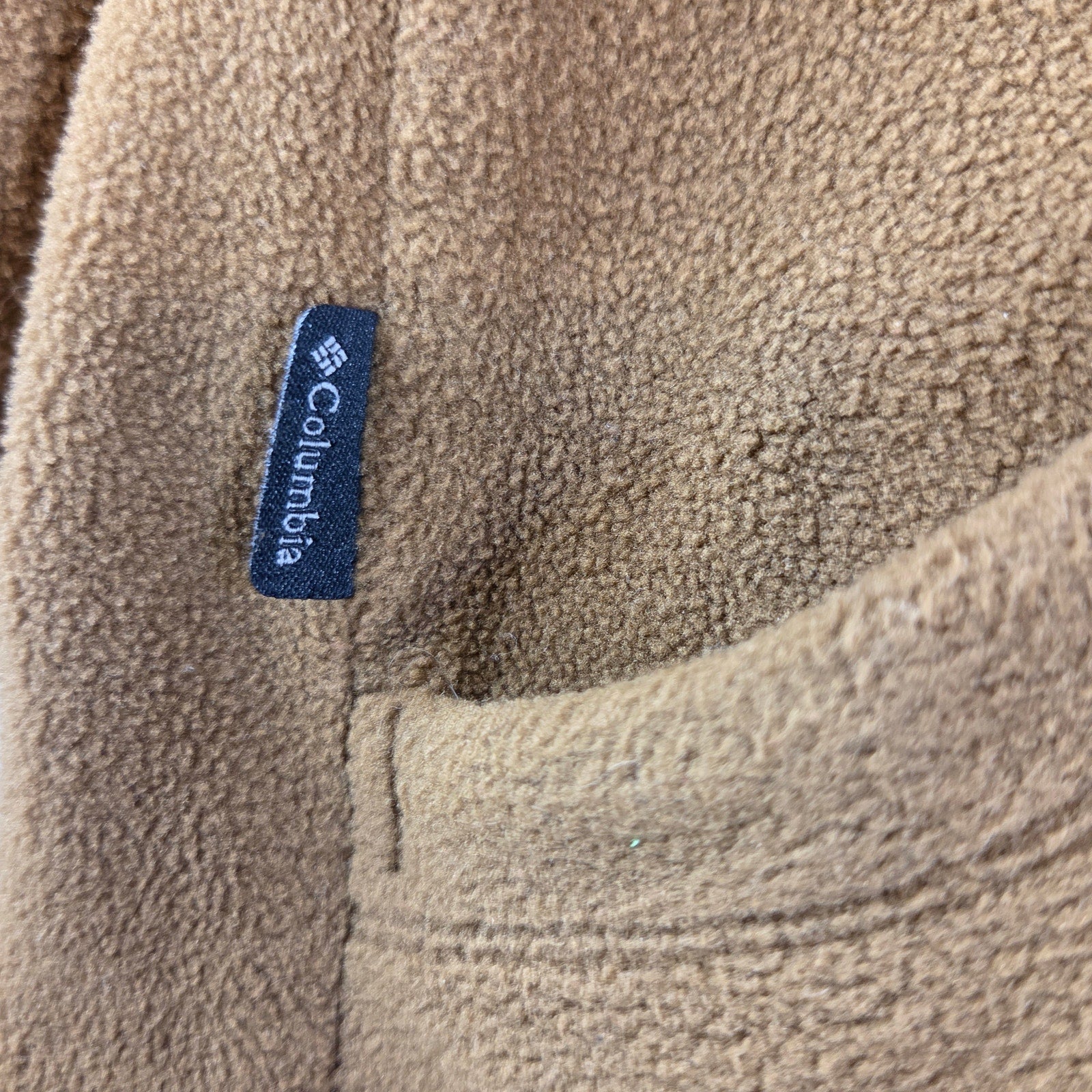 Columbia Titanium Fleece Hoodie Men’s L Olive Green Pullover Half Zip
