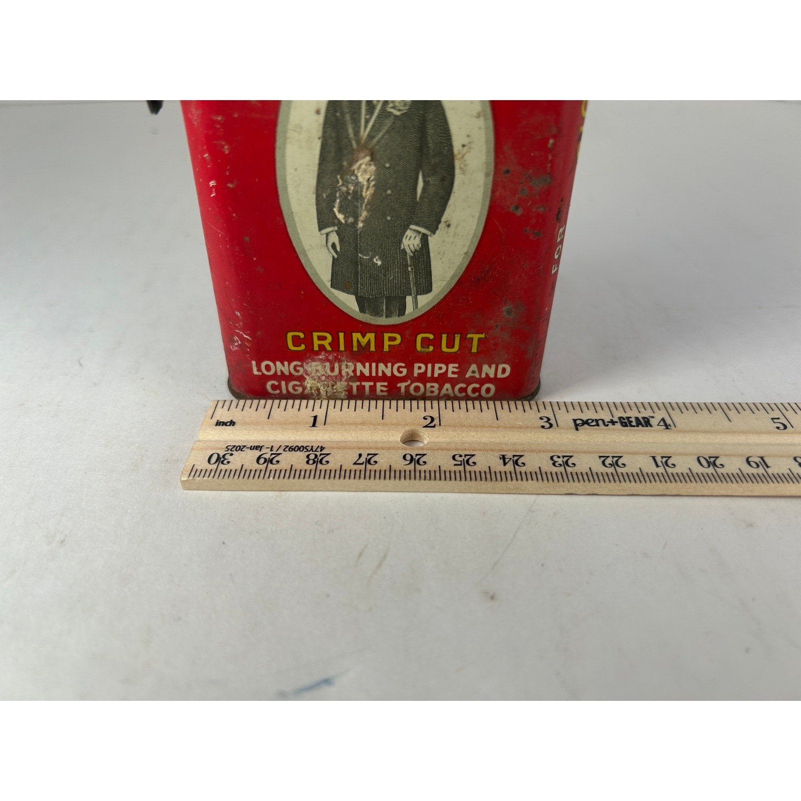 Prince Albert Crimp Cut Red Pocket Tobacco Tin RJR Winston Salem