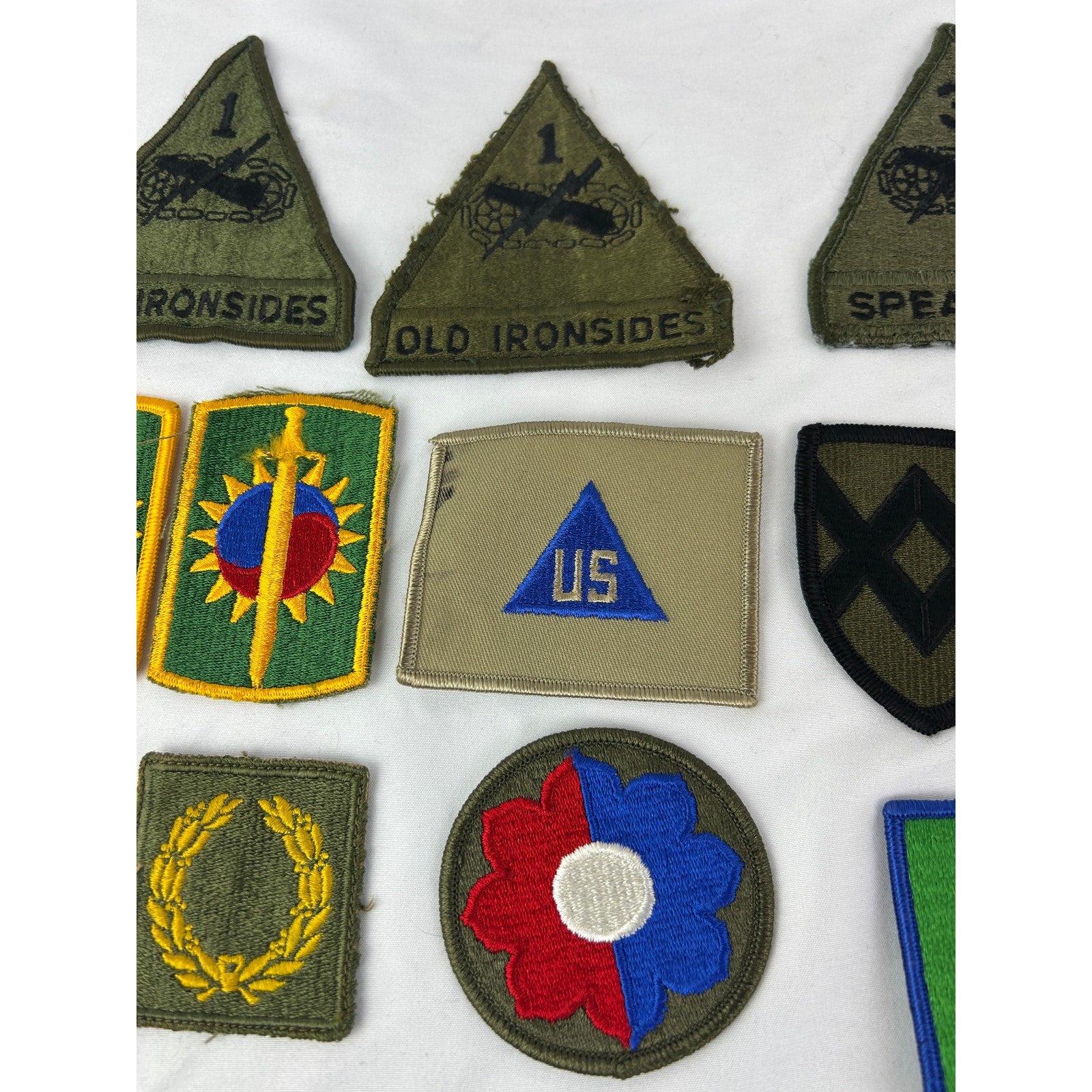 US Army Patch Lot Old Ironsides Spearhead Korea CEM US Army Tapes