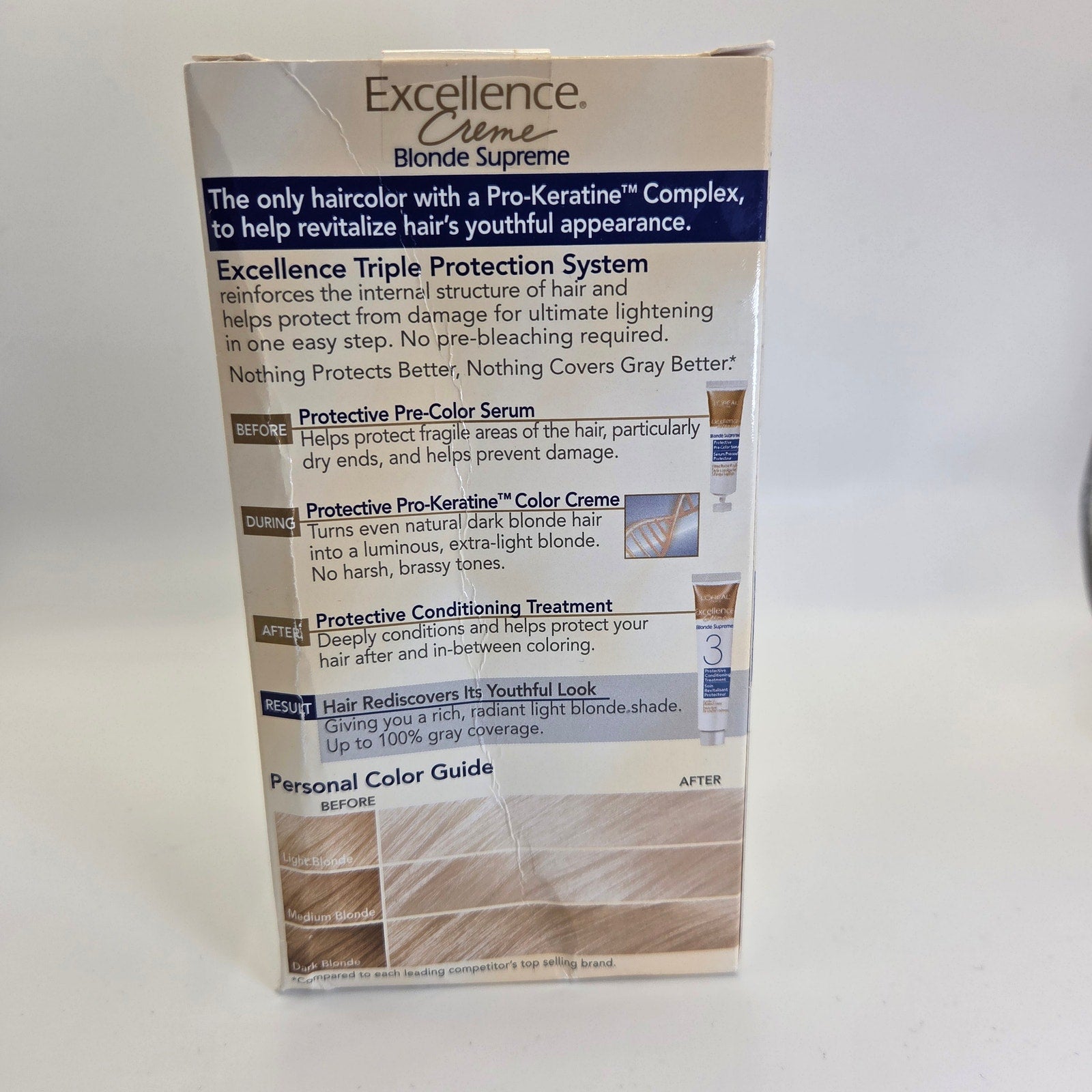 L’Oréal Excellence Crème 01 Blonde Supreme High-Lift Extra Light Ash Blonde NOS