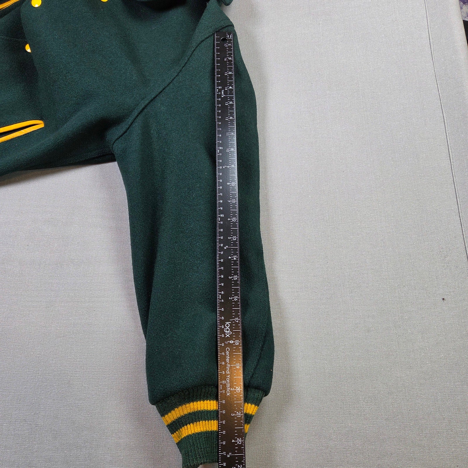 Varsi Jac Charmoll Varsity Jacket Wool Snap Front Vintage 60s 70s Mens M
