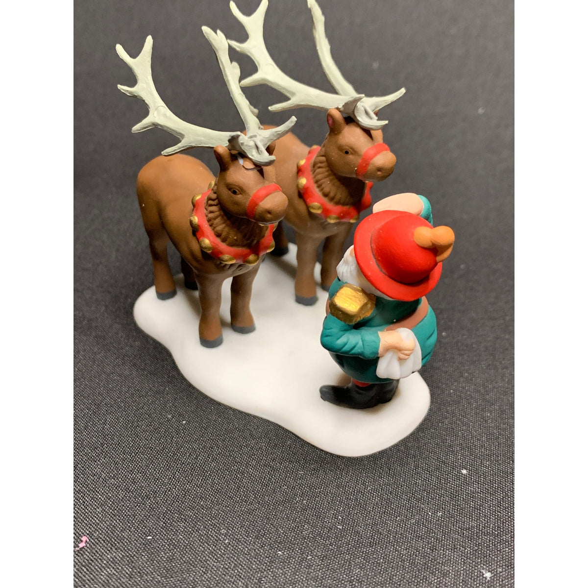 Dept 56 Reindeer Training Camp 56436 North Pole Series Set of 2 Retired 1998