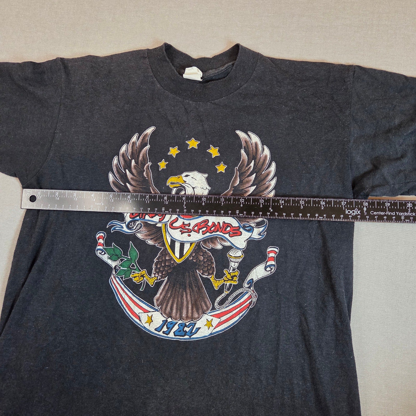 Vintage 1982 Gary U.S. Bonds On The Line Tour T-Shirt Made In USA L