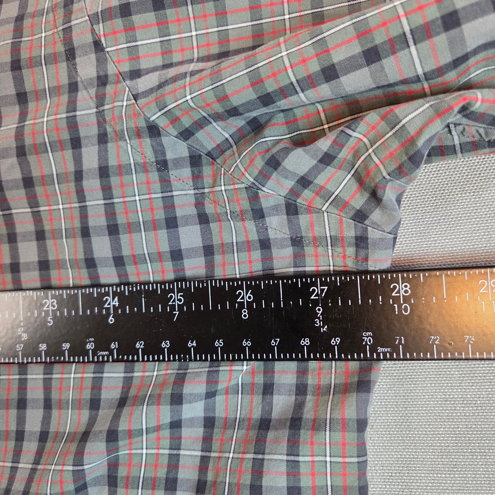Ralph Lauren Classic Fit Plaid Button Down Shirt XL 17½ Cotton Long Sleeve