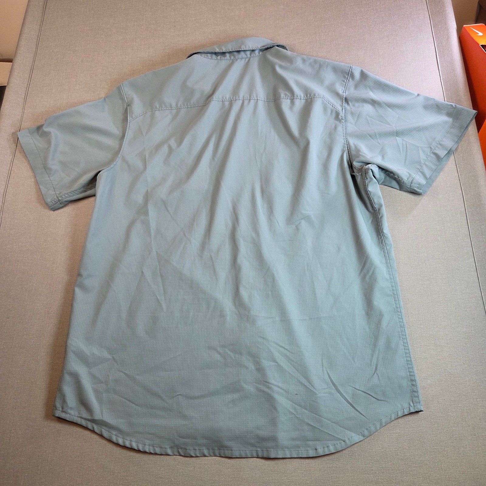 Columbia PFG Omni-Shade Vented Fishing Shirt Men’s XL Blue Short Sleeve