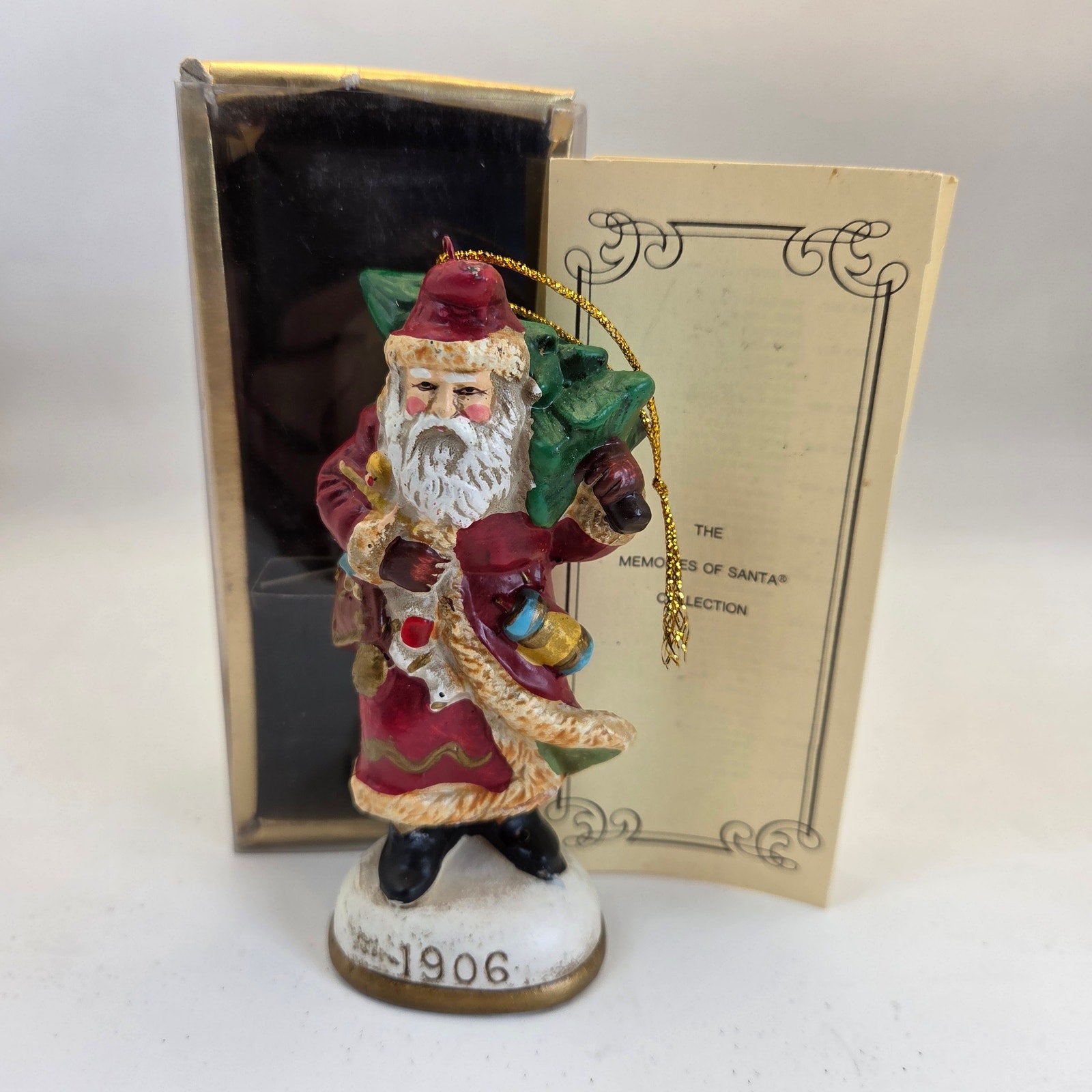 Memories of Santa 1906 Bavarian St Nicholas Ornament Box Papers Christmas Repro