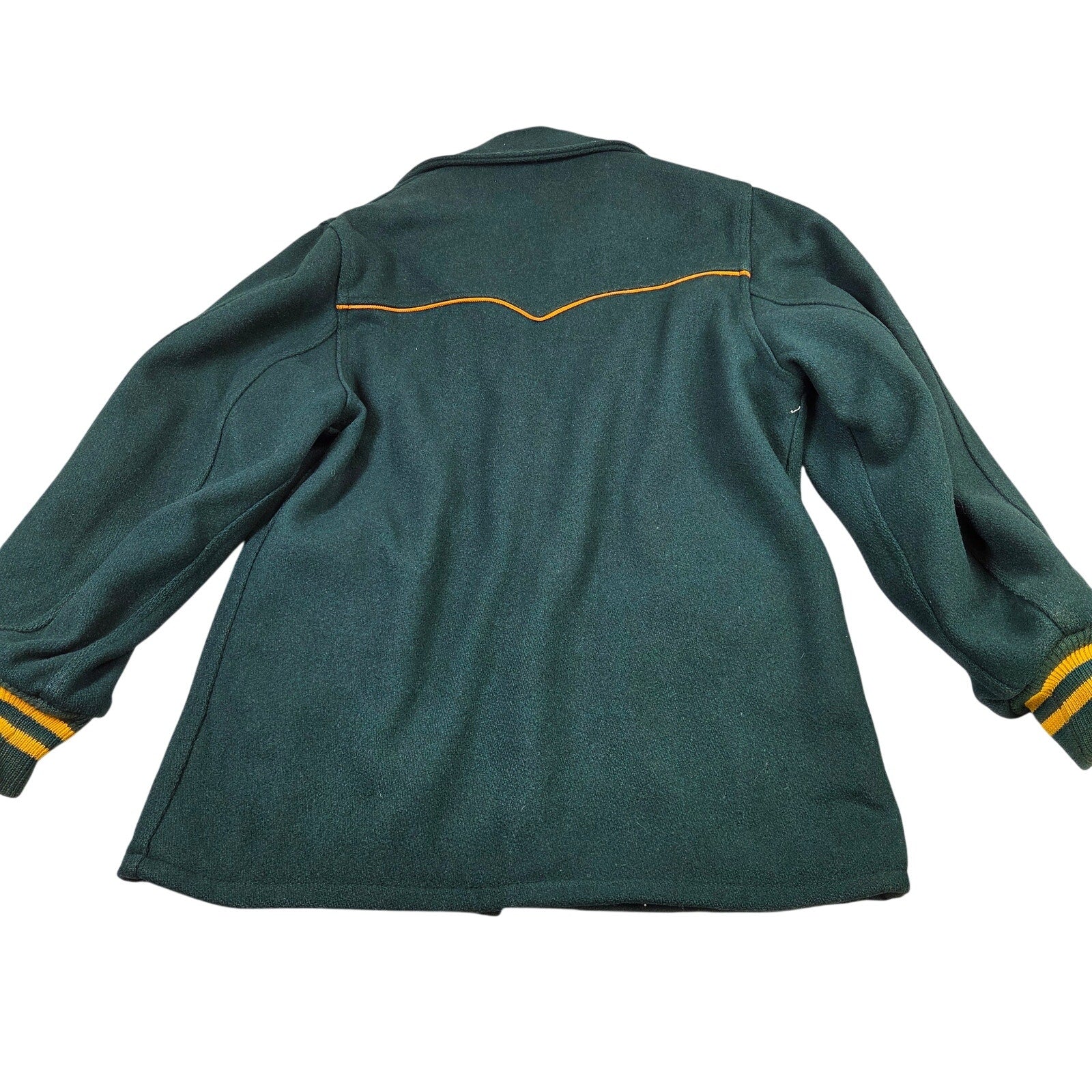 Varsi Jac Charmoll Varsity Jacket Wool Snap Front Vintage 60s 70s Mens M
