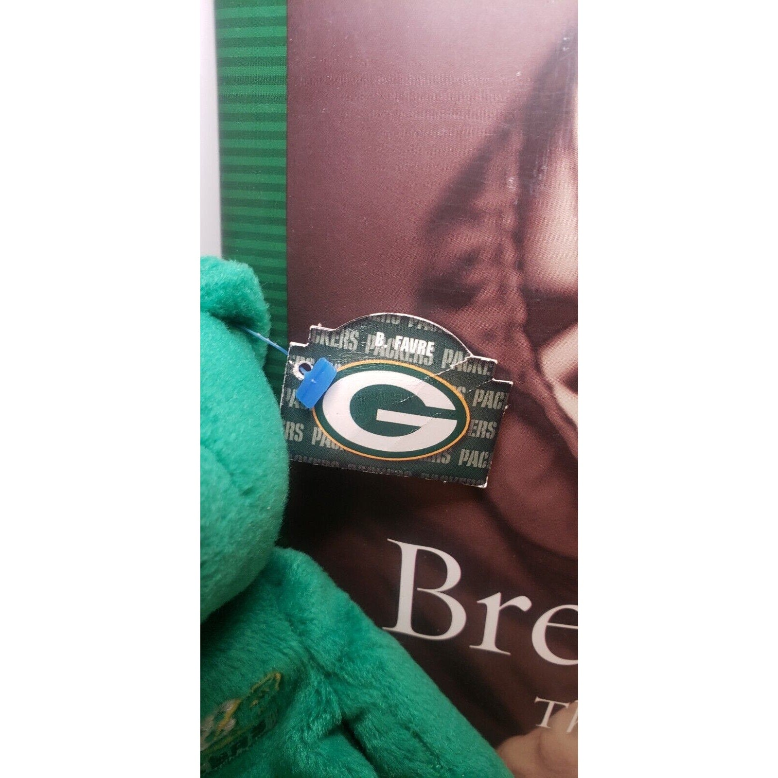 Brett Favre Sports Illustrated Tribute Book + Beanie Baby Bear 1998 GB Packers