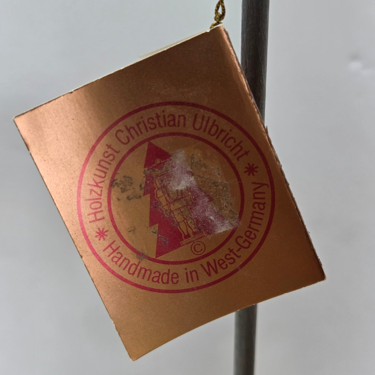 Vintage Christian Ulbricht Golfer Nutcracker 15" West Germany Golf Bag Tag