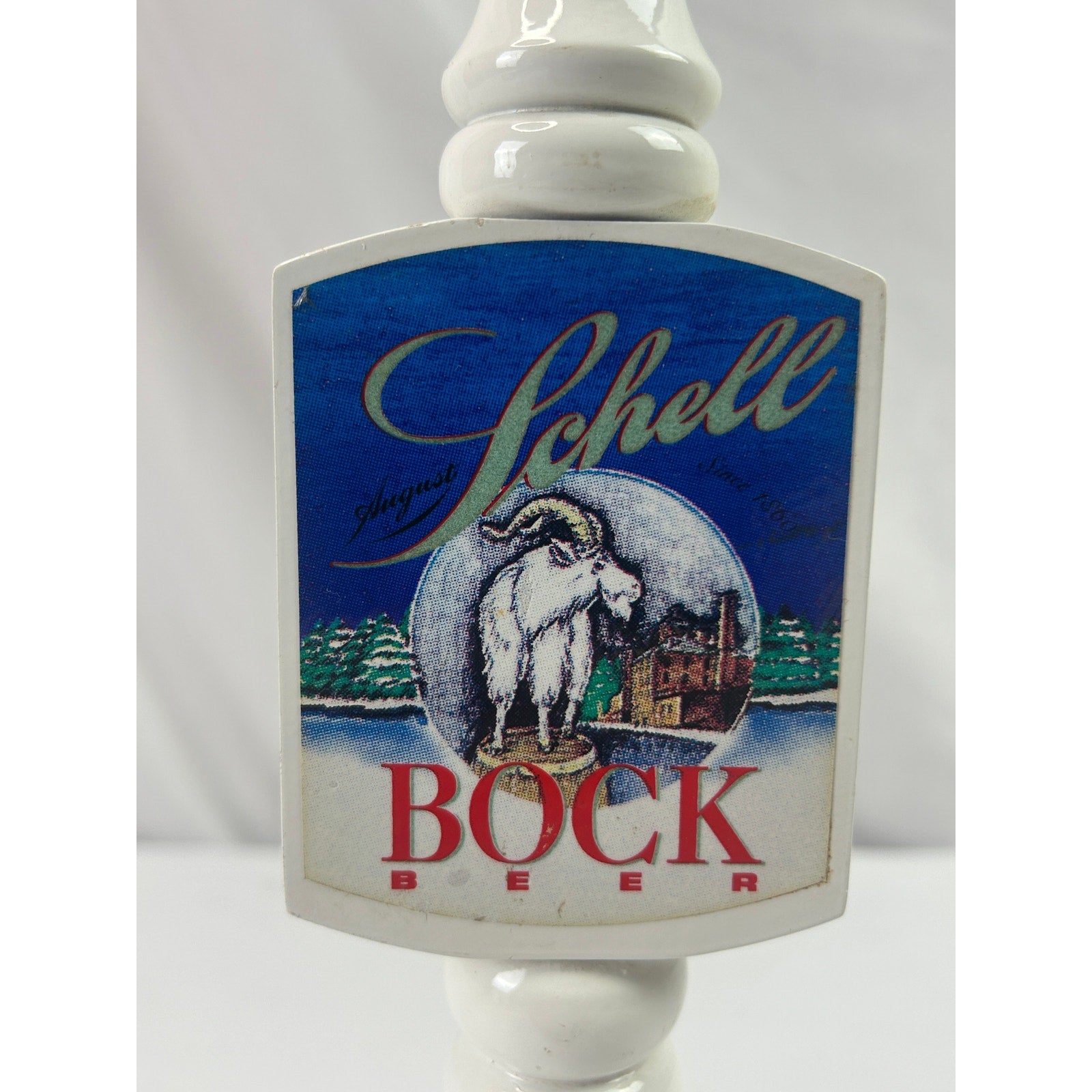Schell's Bock Beer Tap Handle August Schell Brewery New Ulm MN Goat Vintage