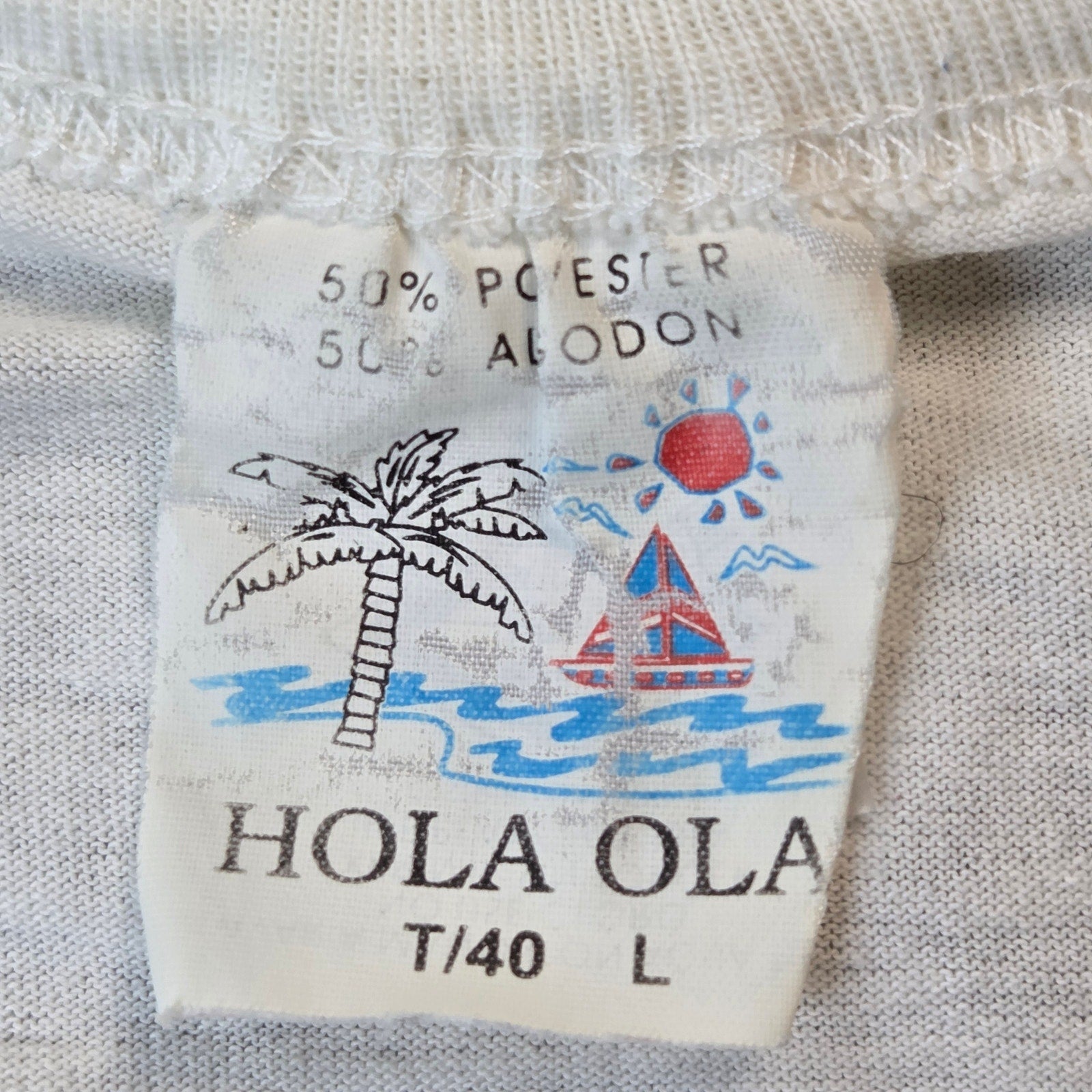 Hola Ola Vintage Ixtapa Zihuatanejo Mexico Marlin Fishing T Shirt L Tourist