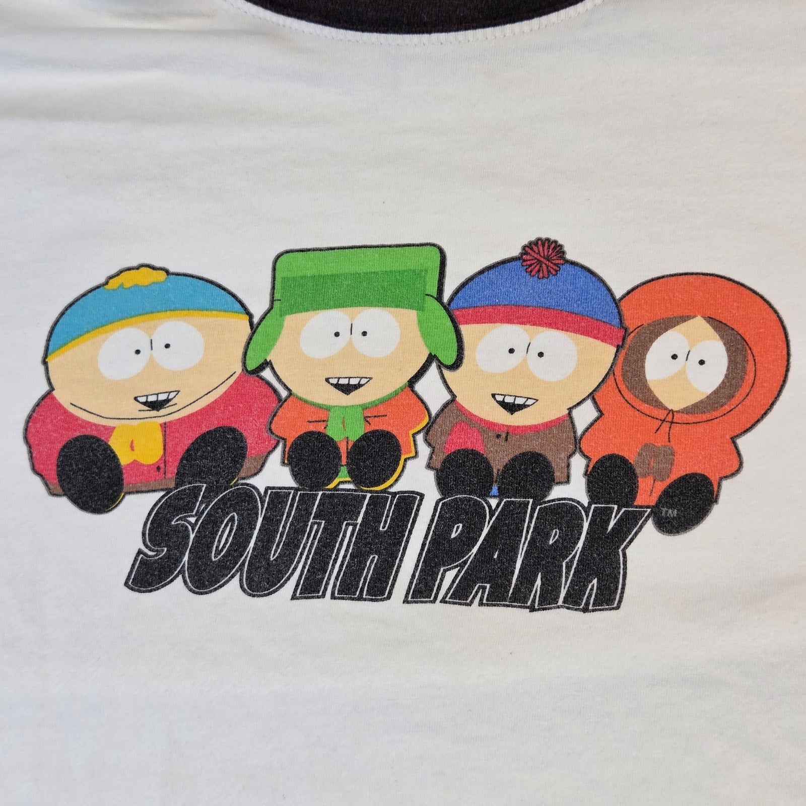 Comedy Central South Park Ringer T Shirt Large 2005 Vintage Cartoon Graphic
