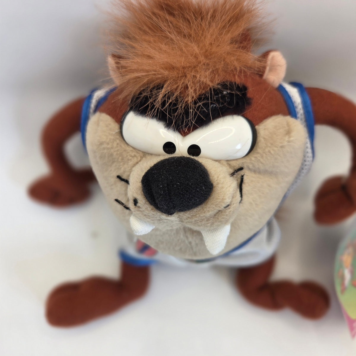 1996 McDonald's Space Jam Taz Plush Looney Tunes Tasmanian Devil Tag 8"