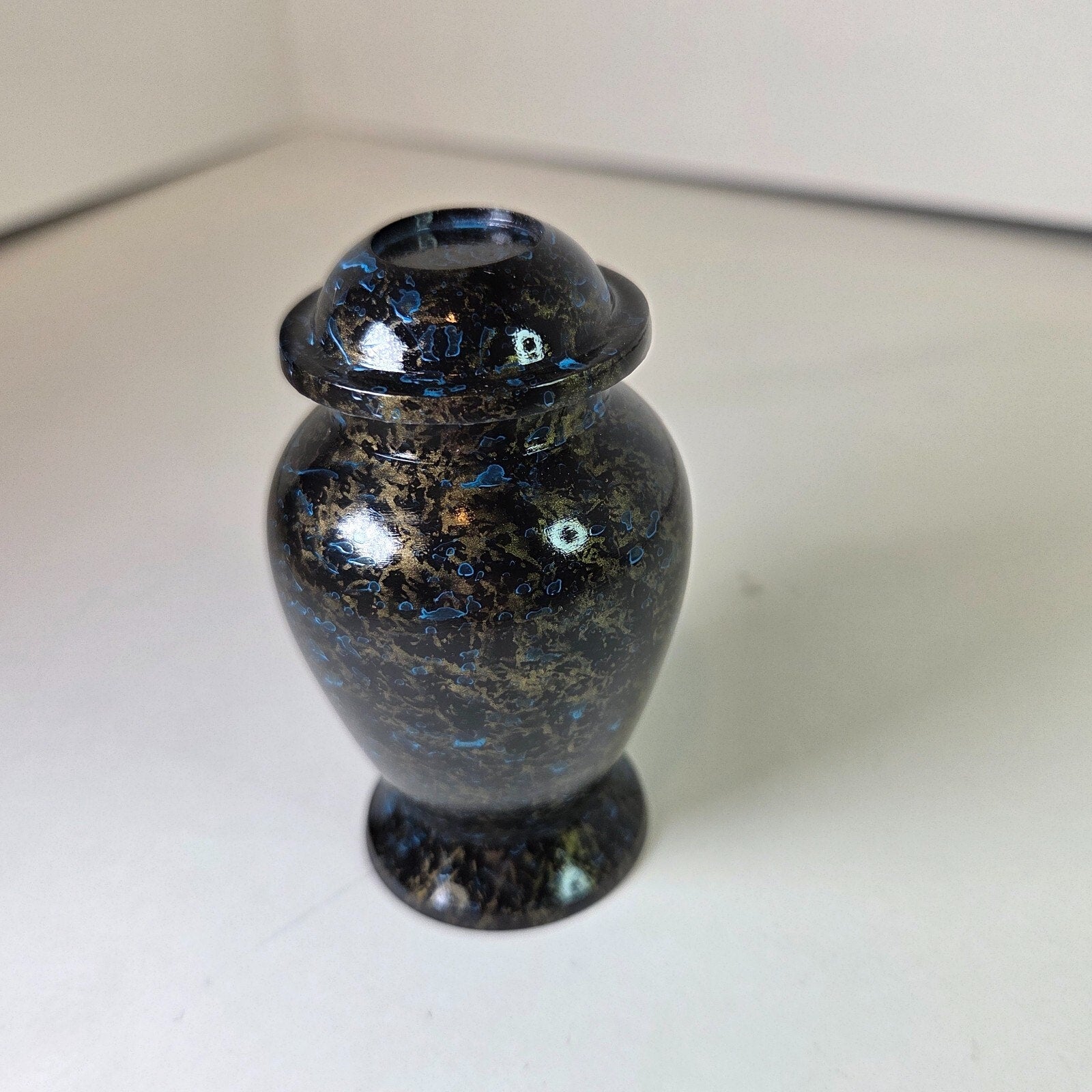 Night Sky Scenery Small Cremation Keepsake, Urn for Ashes 3" Aluminum