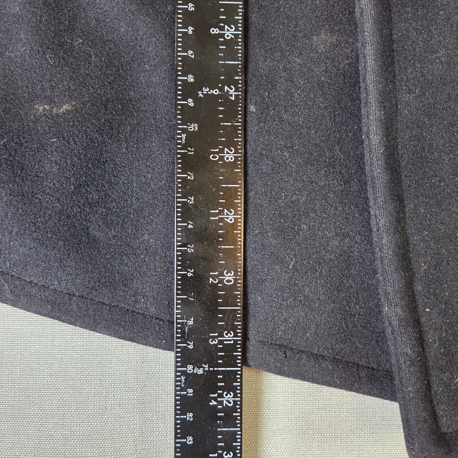 U.S. Navy Wool Kersey Peacoat Mens 38R Vietnam Era 1968–1972