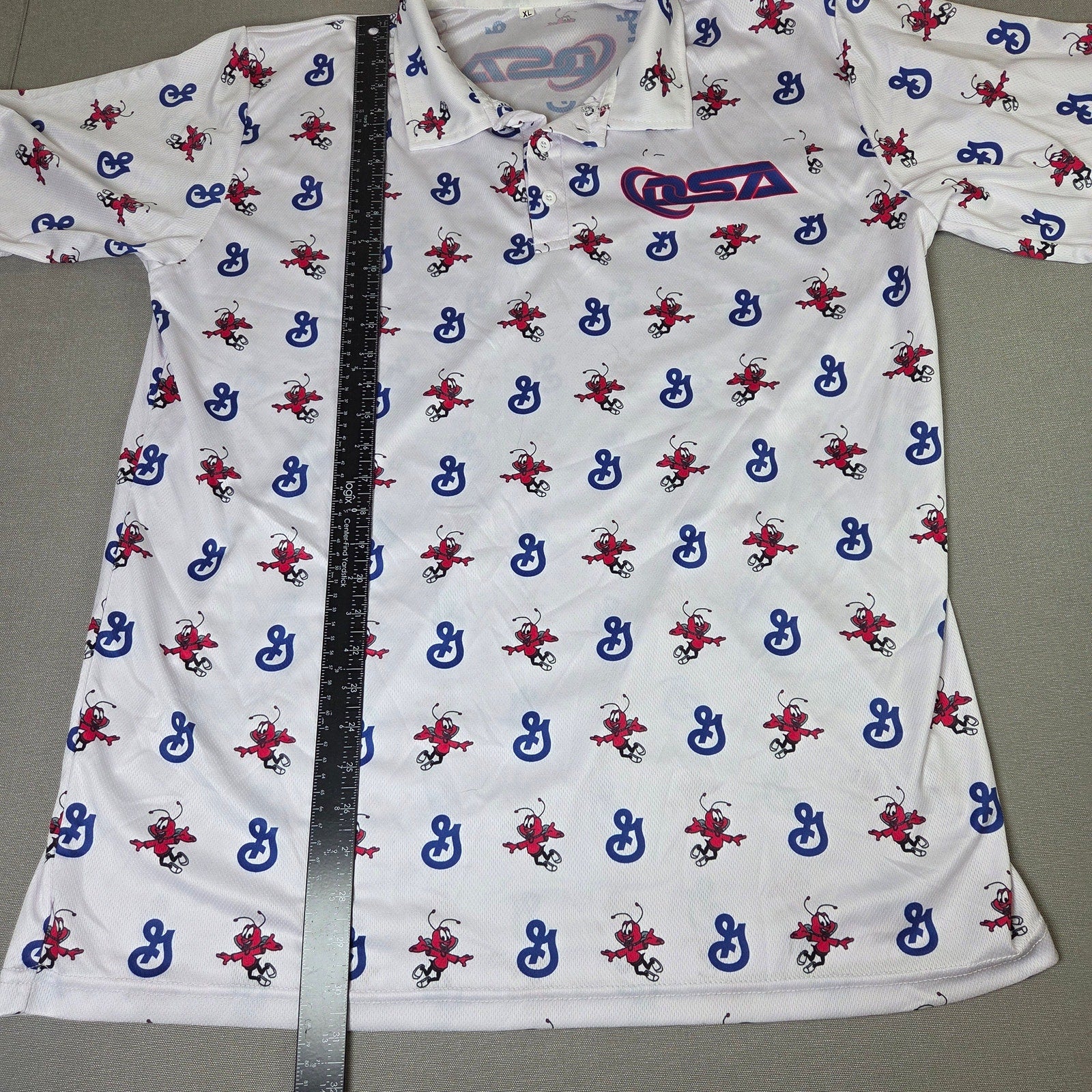 General Mills Honey Nut Cheerios Bee All Over Print Polo Shirt XL Promo