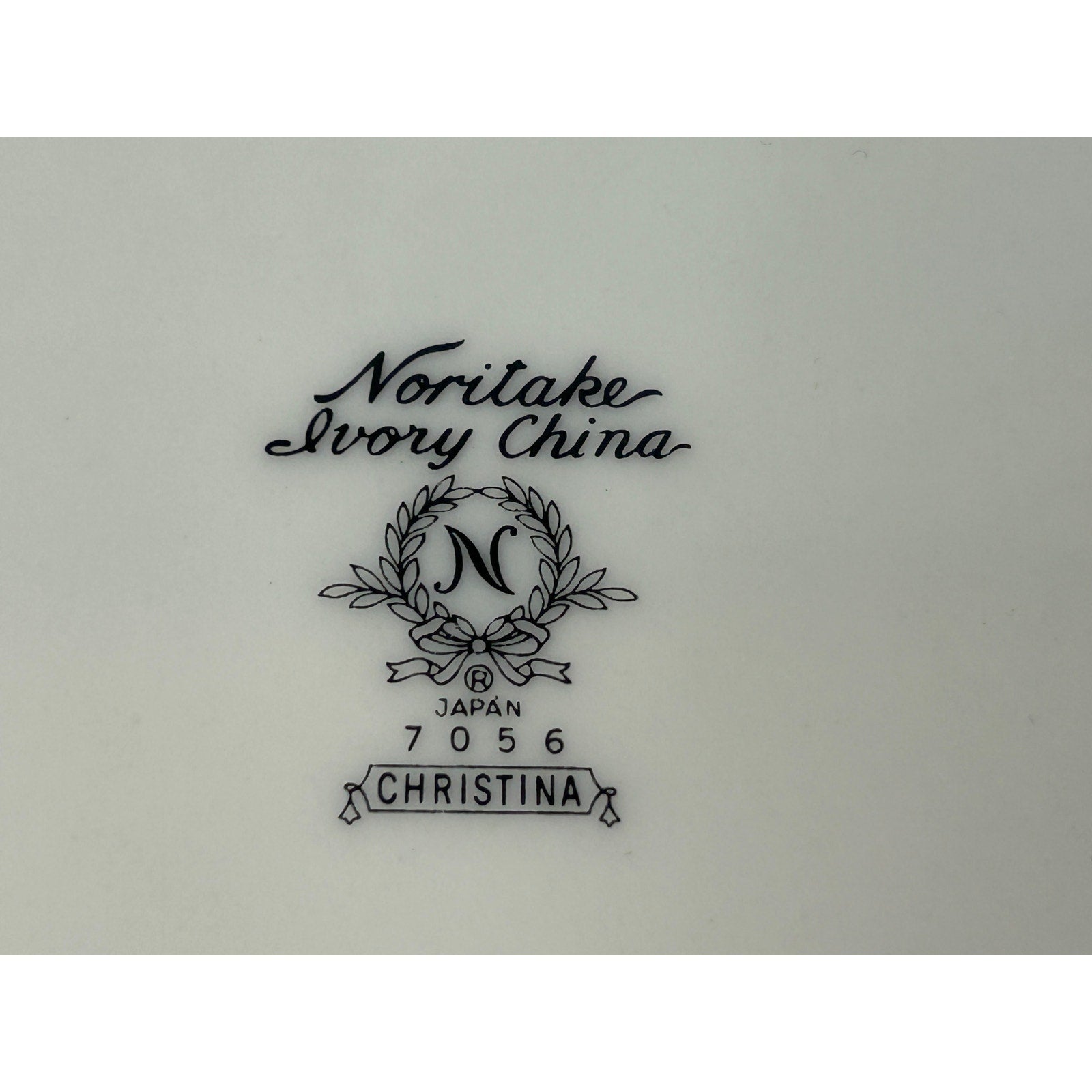 Noritake Christina 7056 Ivory China Salad Plate 8 Inch Floral Silver Trim